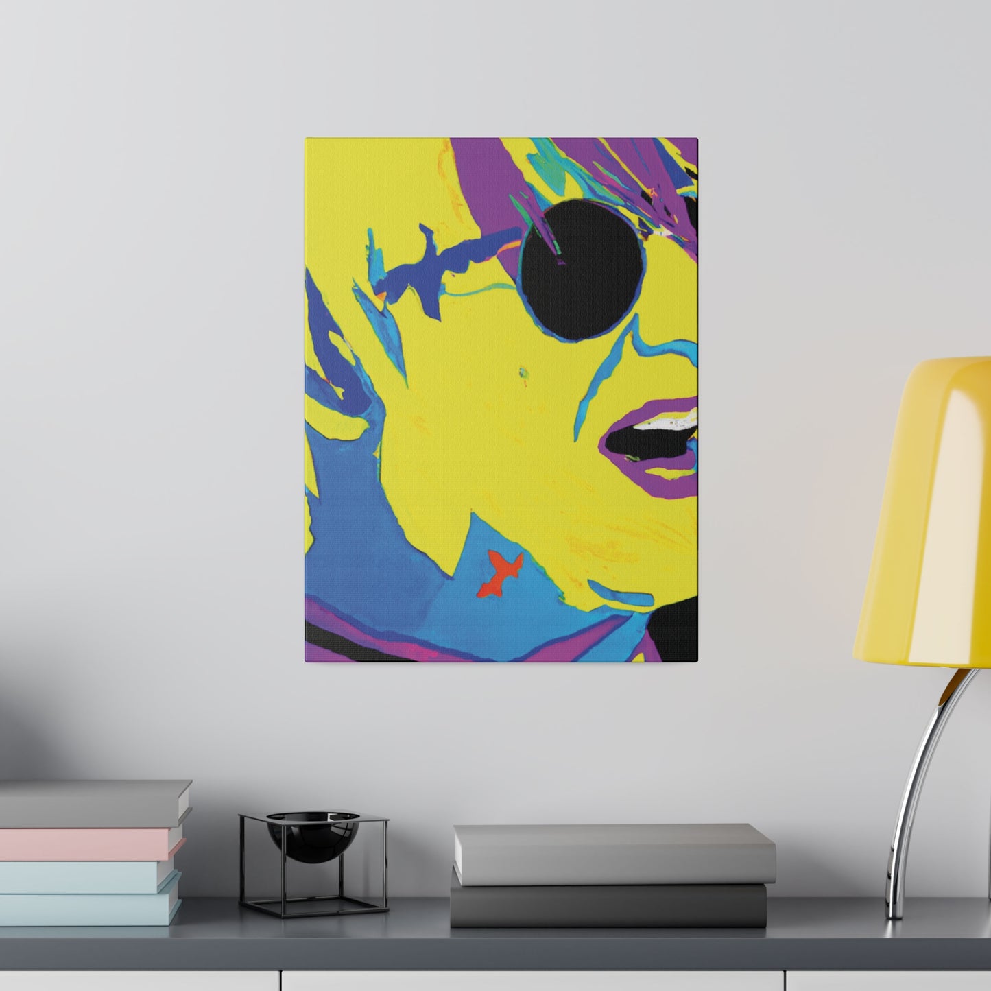 8129K - Rockstar Painting Print | Face | Abstract | Poster | Home Decor | Wall Art | Music Art | Canvas