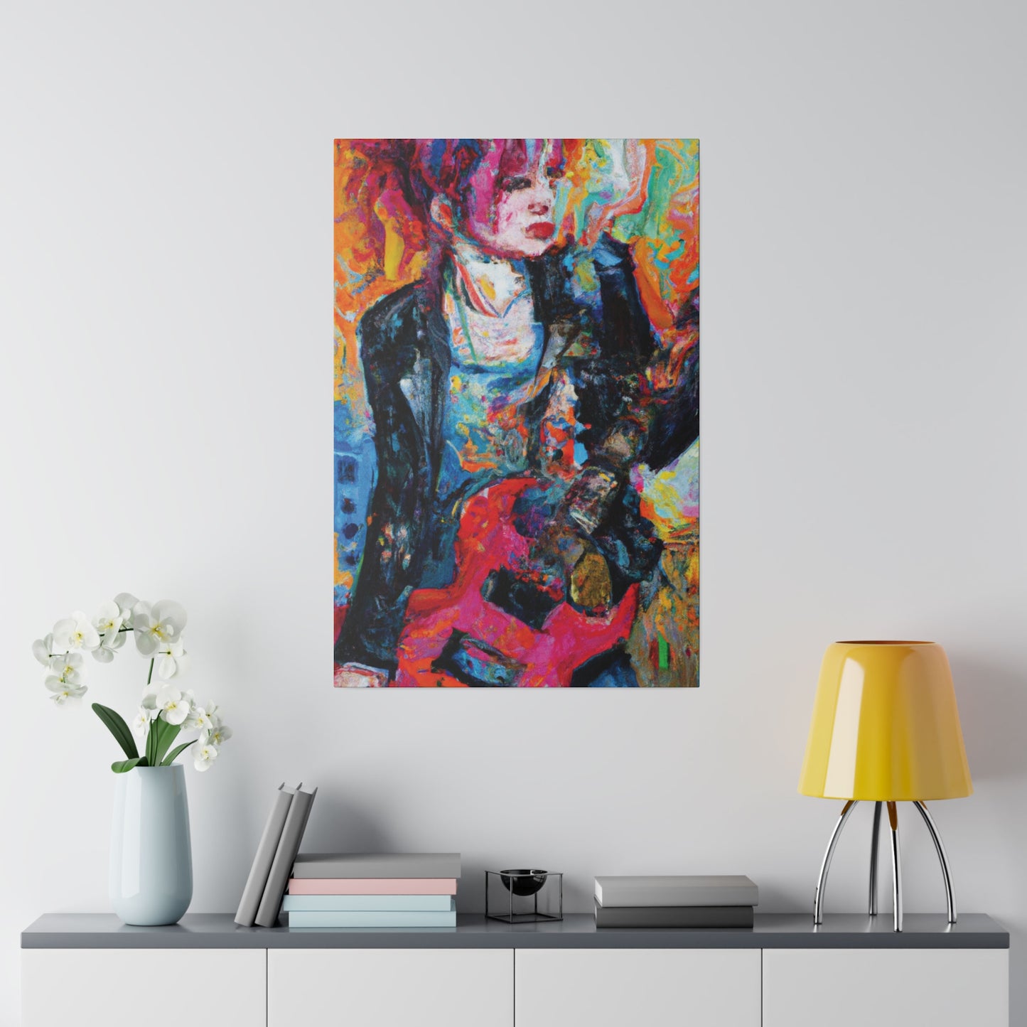 6278X - Rockstar Oil Painting Style Print | Poster | Home Decor | Wall Art | Music Art | Canvas