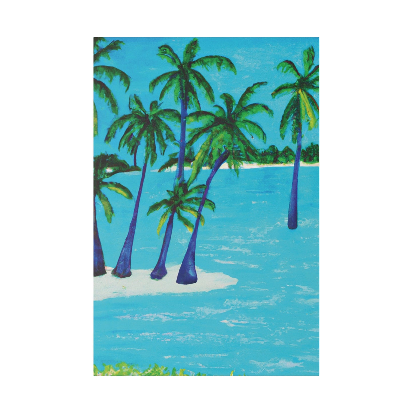 2486G - Bahamas Ocean Painting Print | Bahamas | Ocean | Beach | Poster | Home Decor | Wall Art | Canvas