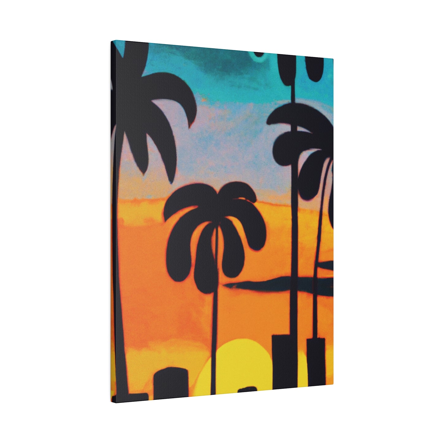 6878U - Miami Beach Sunset Painting Print | Miami | Beach | Sunset | Poster | Home Decor | Wall Art | Canvas