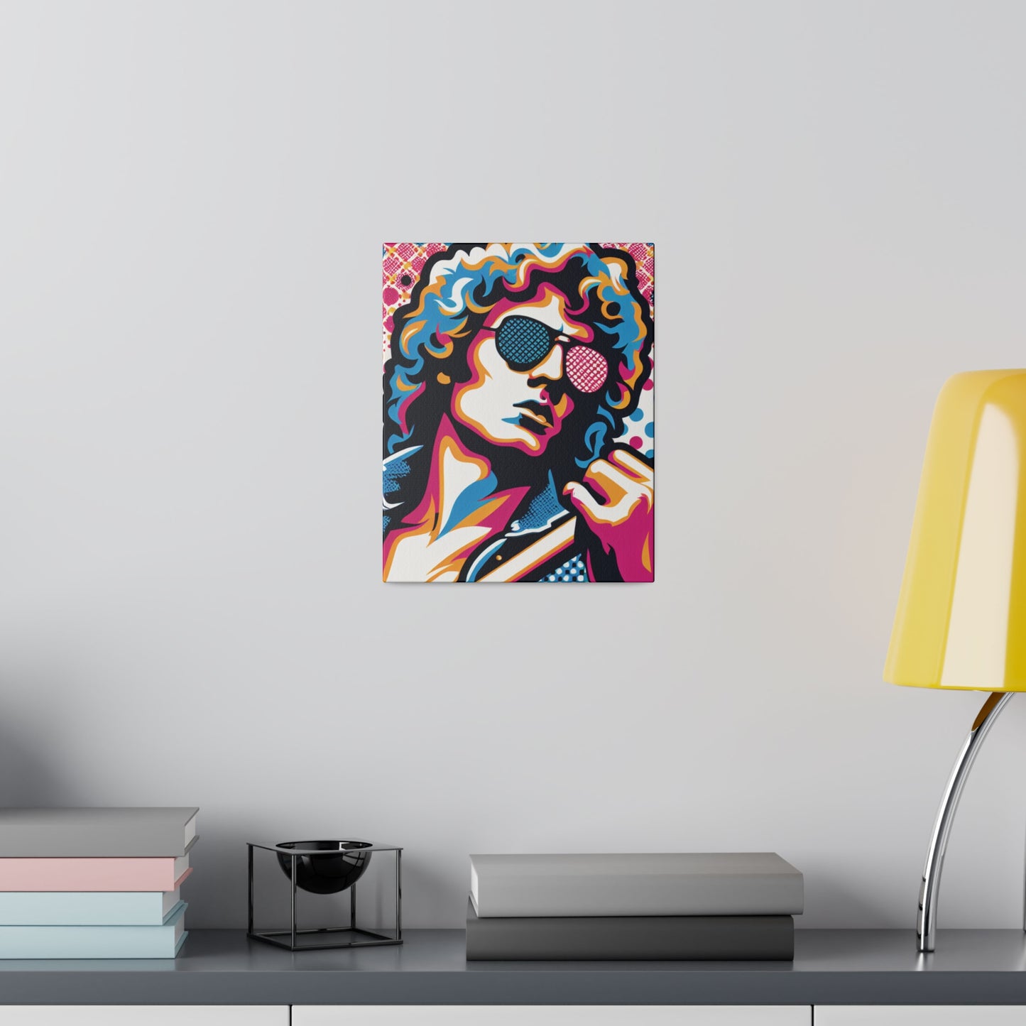 3572X - Rockstar Painting Print | Face | Abstract | Poster | Home Decor | Wall Art | Music Art | Canvas