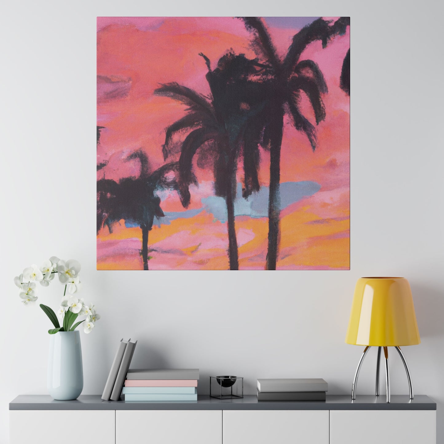 6349G - Miami Beach Sunset Painting Print | Miami | Beach | Sunset | Poster | Home Decor | Wall Art | Canvas