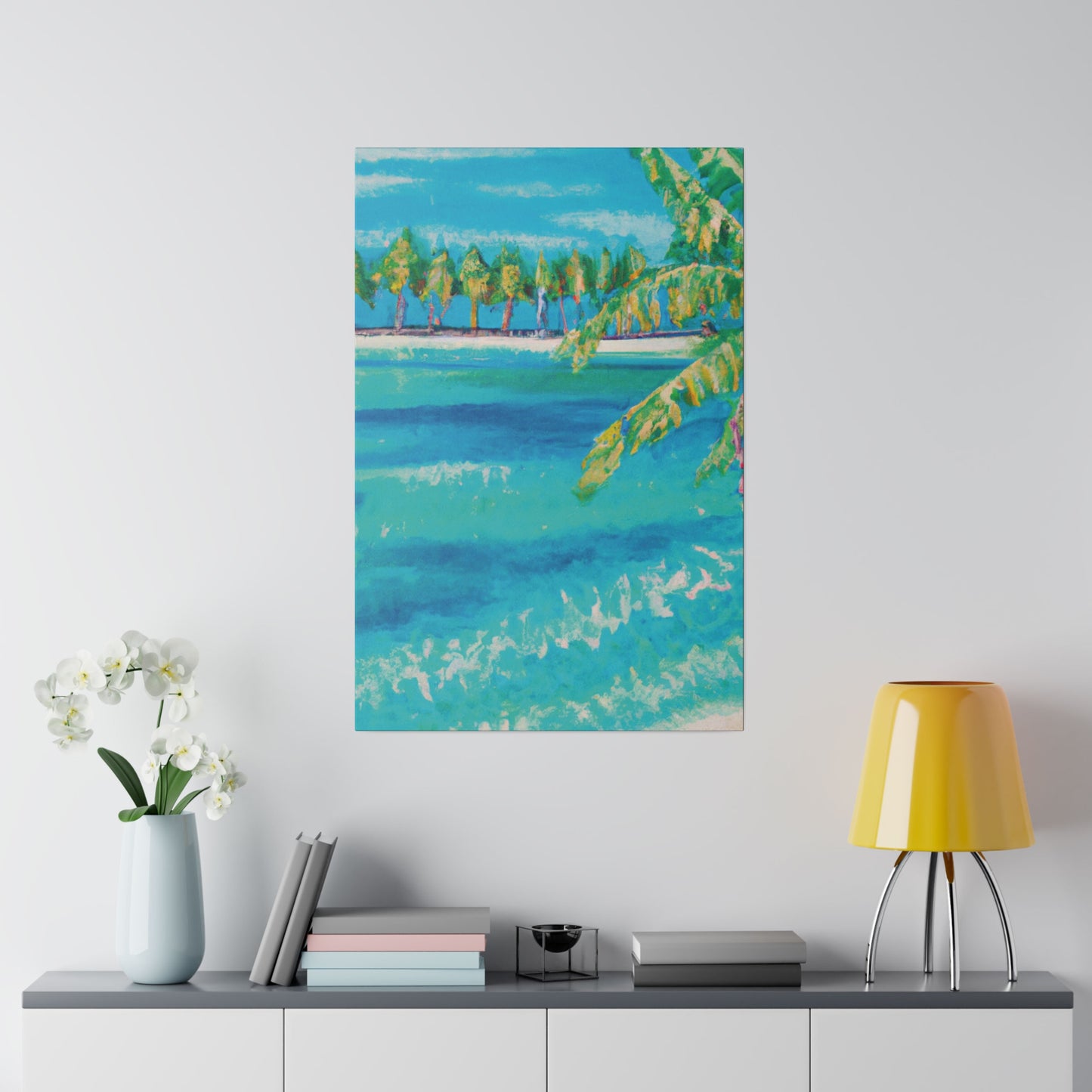 6000X - Bahamas Ocean Painting Print | Bahamas | Ocean | Beach | Poster | Home Decor | Wall Art | Canvas