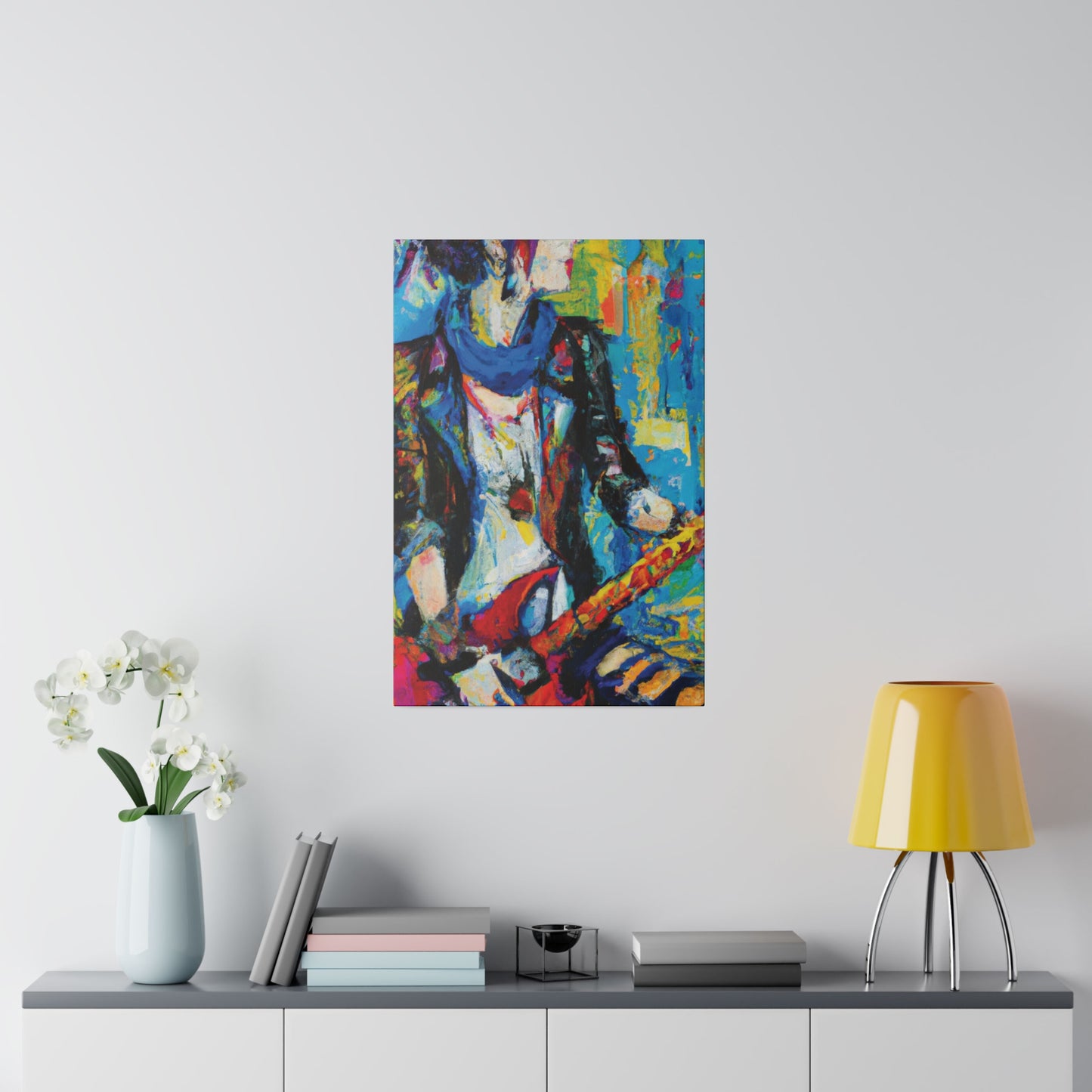 2583Q - Rockstar Oil Painting Style Print | Poster | Home Decor | Wall Art | Music Art | Canvas