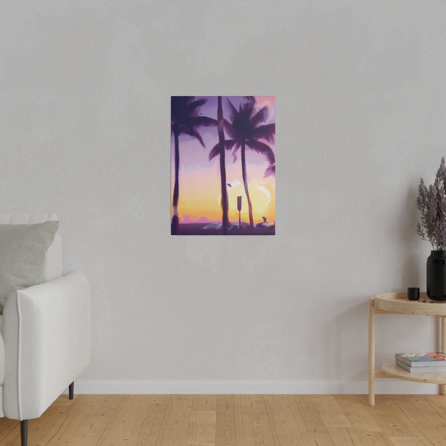 6137G - Miami Beach Sunset Painting Print | Miami | Beach | Sunset | Poster | Home Decor | Wall Art | Canvas