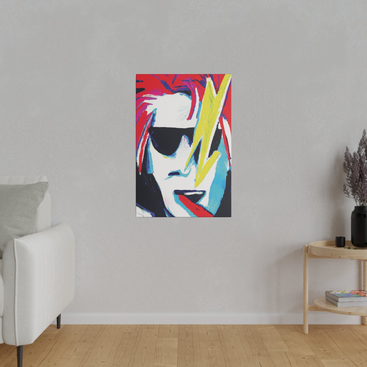 6481K - Rockstar Painting Print | Face | Abstract | Poster | Home Decor | Wall Art | Music Art | Canvas