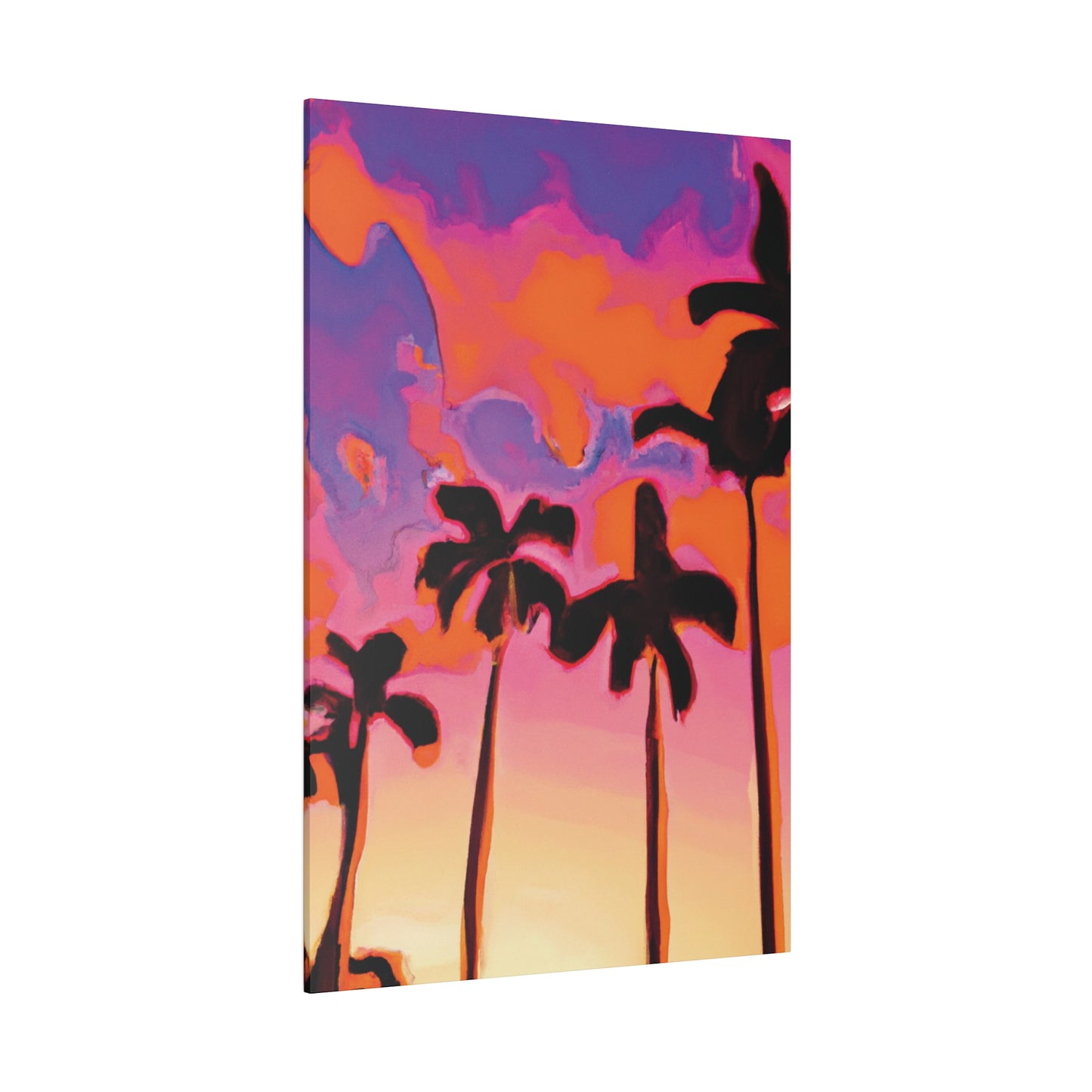 7182U - Miami Beach Sunset Painting Print | Miami | Beach | Sunset | Poster | Home Decor | Wall Art | Canvas