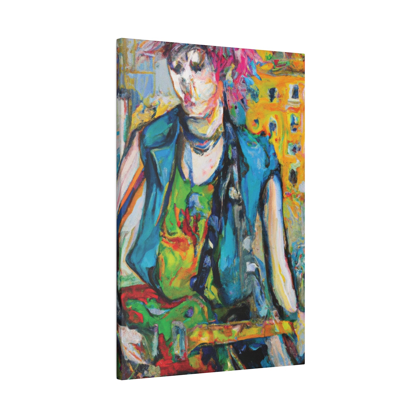 5368N - Rockstar Oil Painting Style Print | Poster | Home Decor | Wall Art | Music Art | Canvas