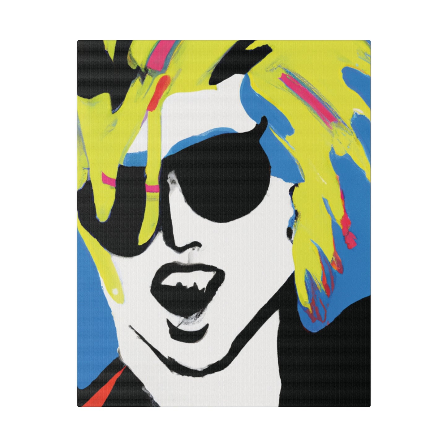 7500X - Rockstar Painting Print | Face | Abstract | Poster | Home Decor | Wall Art | Music Art | Canvas