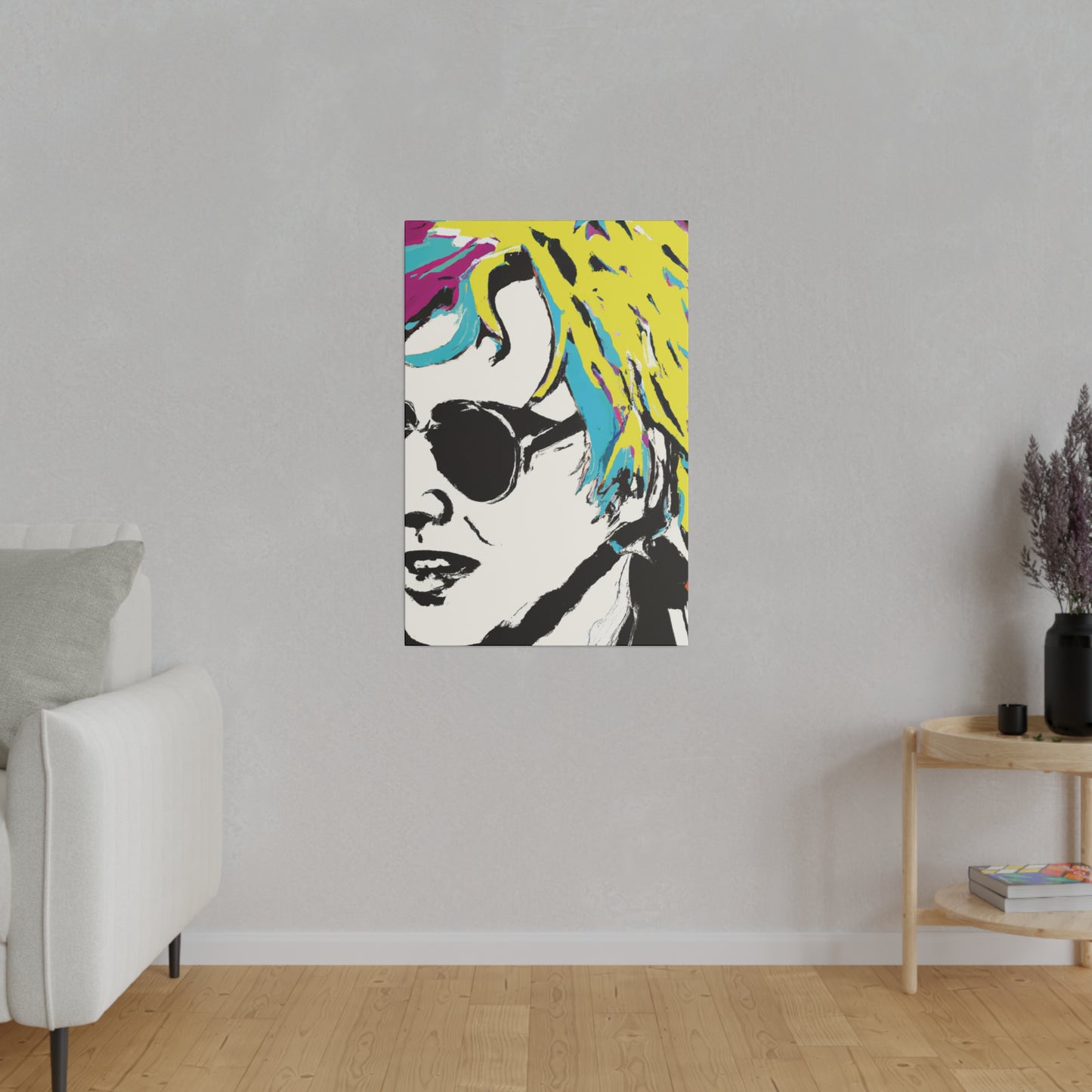 3921R - Rockstar Painting Print | Face | Abstract | Poster | Home Decor | Wall Art | Music Art | Canvas