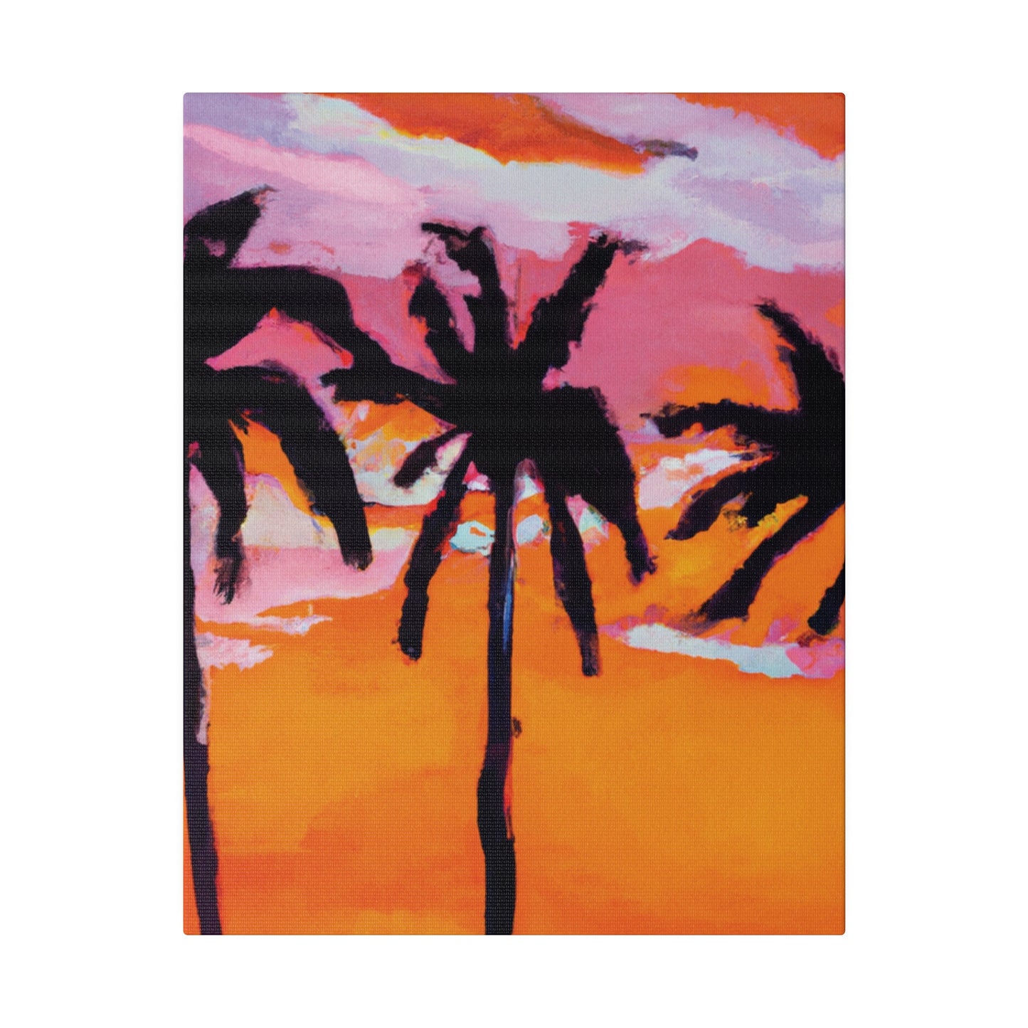 4491U - Miami Beach Sunset Painting Print | Miami | Beach | Sunset | Poster | Home Decor | Wall Art | Canvas