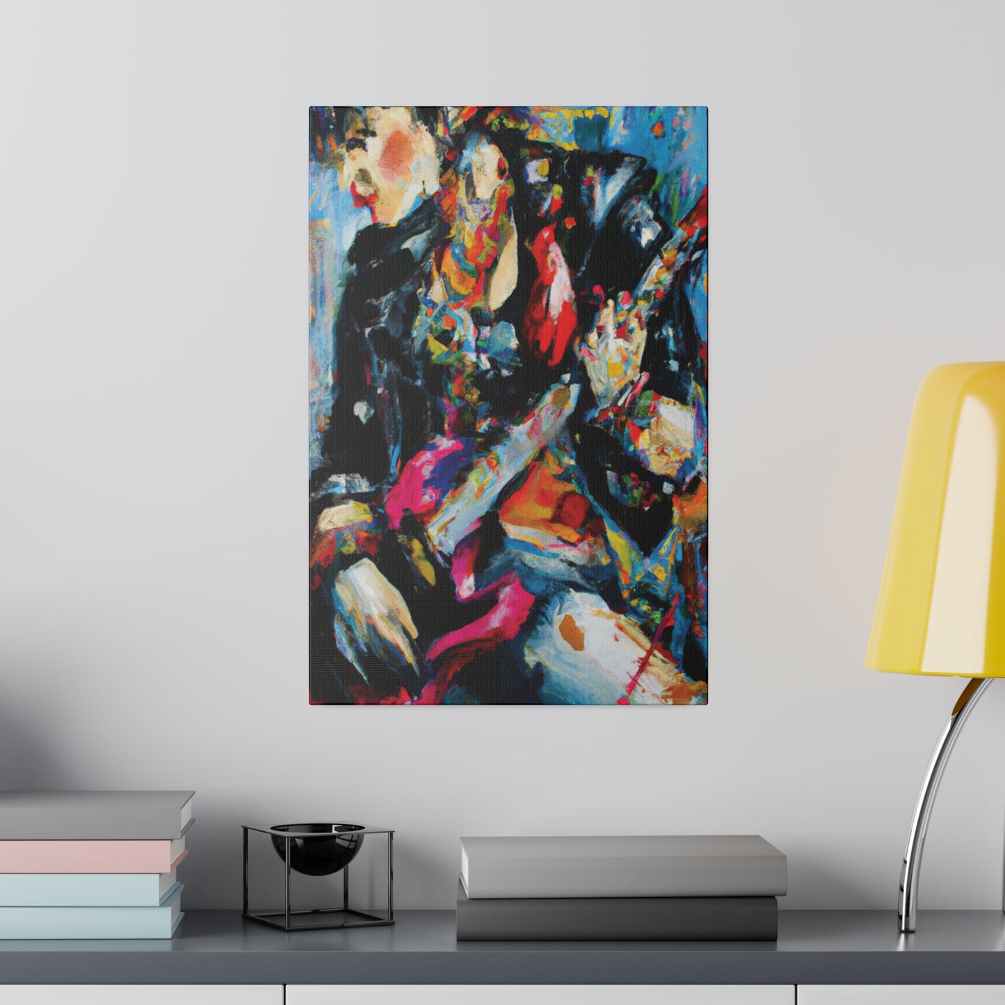 7248A - Rockstar Oil Painting Style Print | Poster | Home Decor | Wall Art | Music Art | Canvas