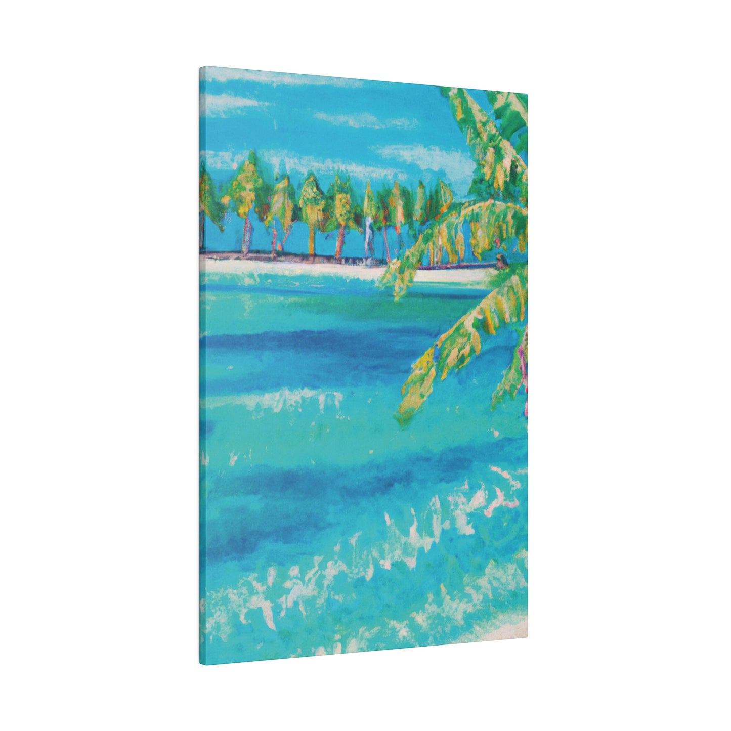 6000X - Bahamas Ocean Painting Print | Bahamas | Ocean | Beach | Poster | Home Decor | Wall Art | Canvas