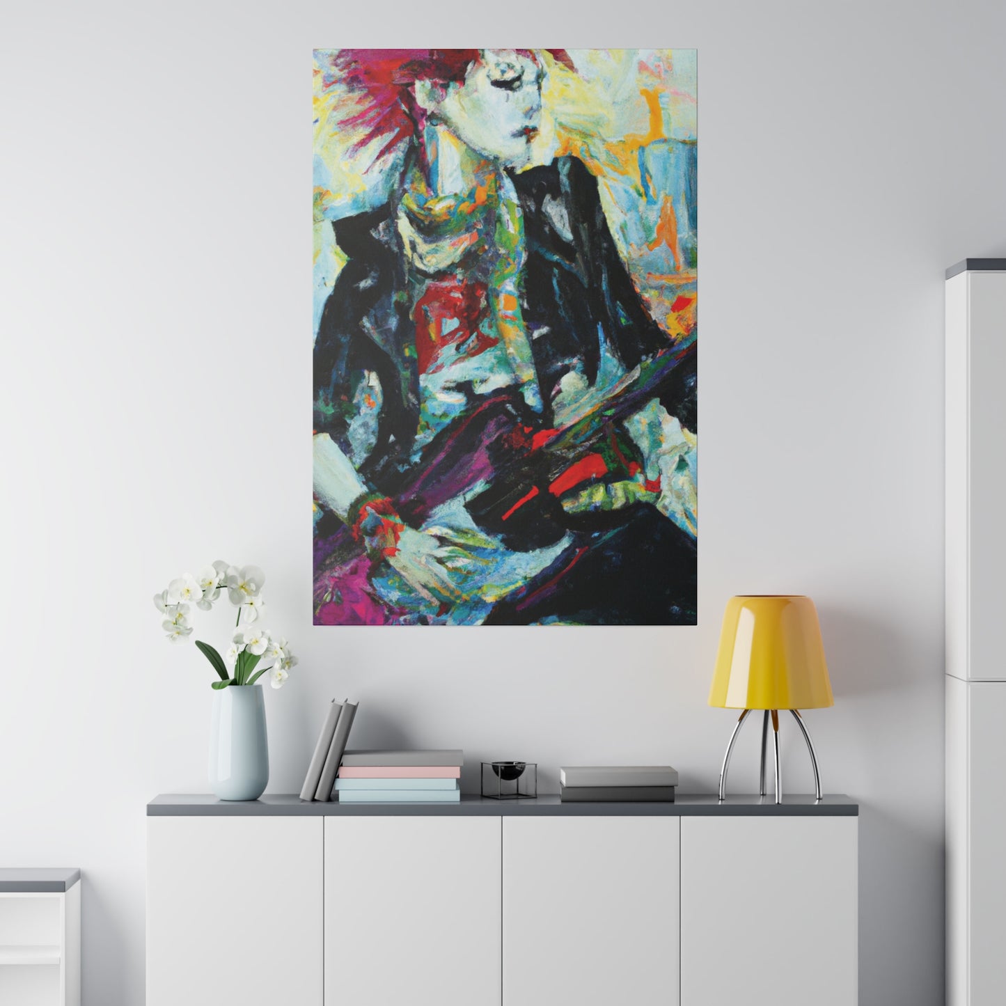 8915H - Rockstar Oil Painting Style Print | Poster | Home Decor | Wall Art | Music Art | Canvas