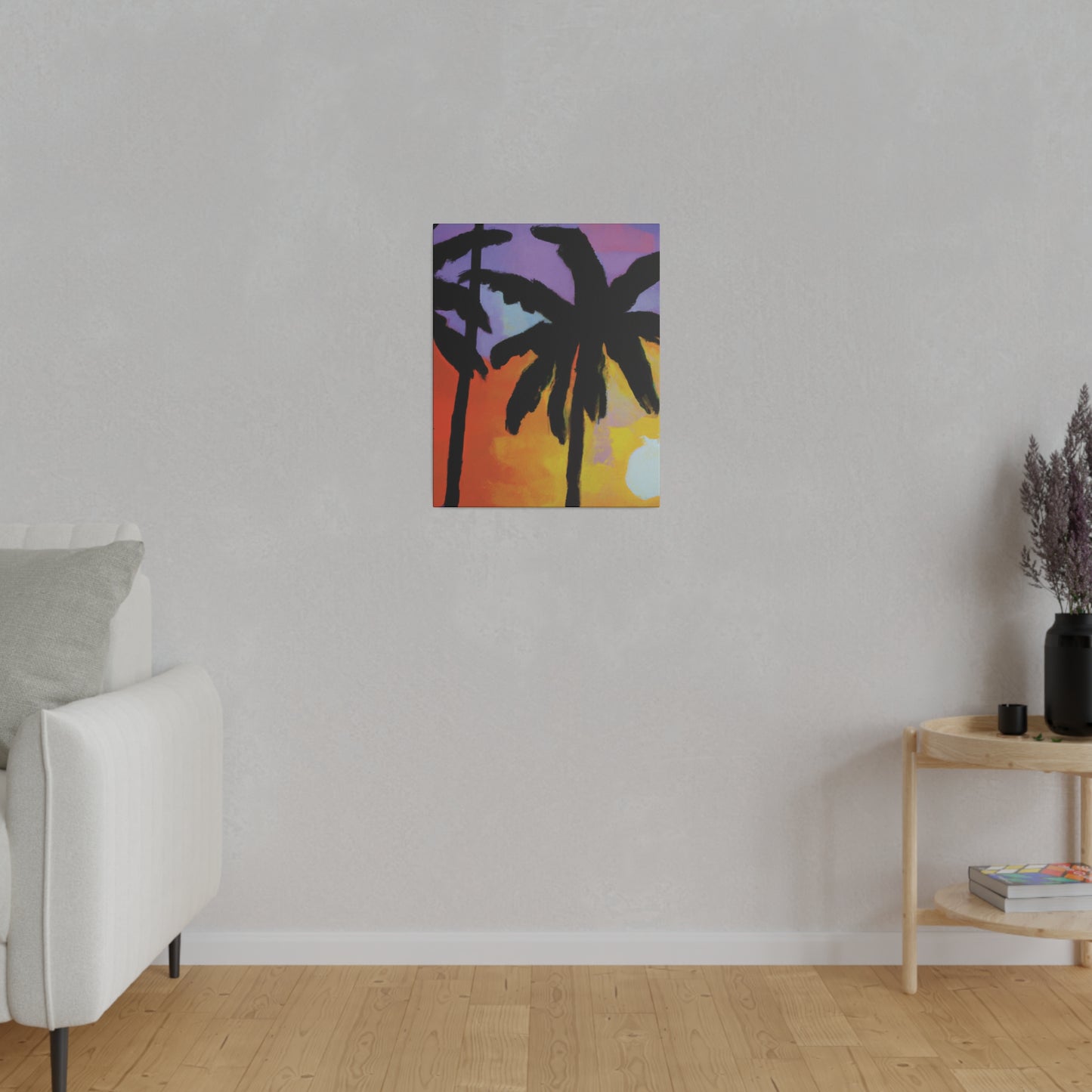 8594V - Miami Beach Sunset Painting Print | Miami | Beach | Sunset | Poster | Home Decor | Wall Art | Canvas