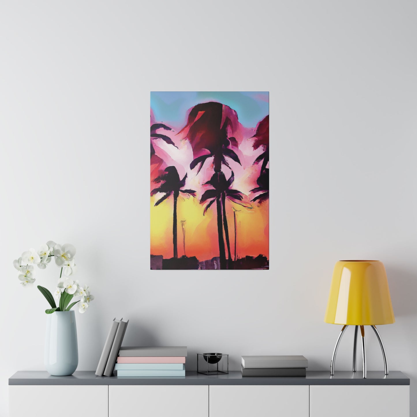 4536X - Miami Beach Sunset Painting Print | Miami | Beach | Sunset | Poster | Home Decor | Wall Art | Canvas