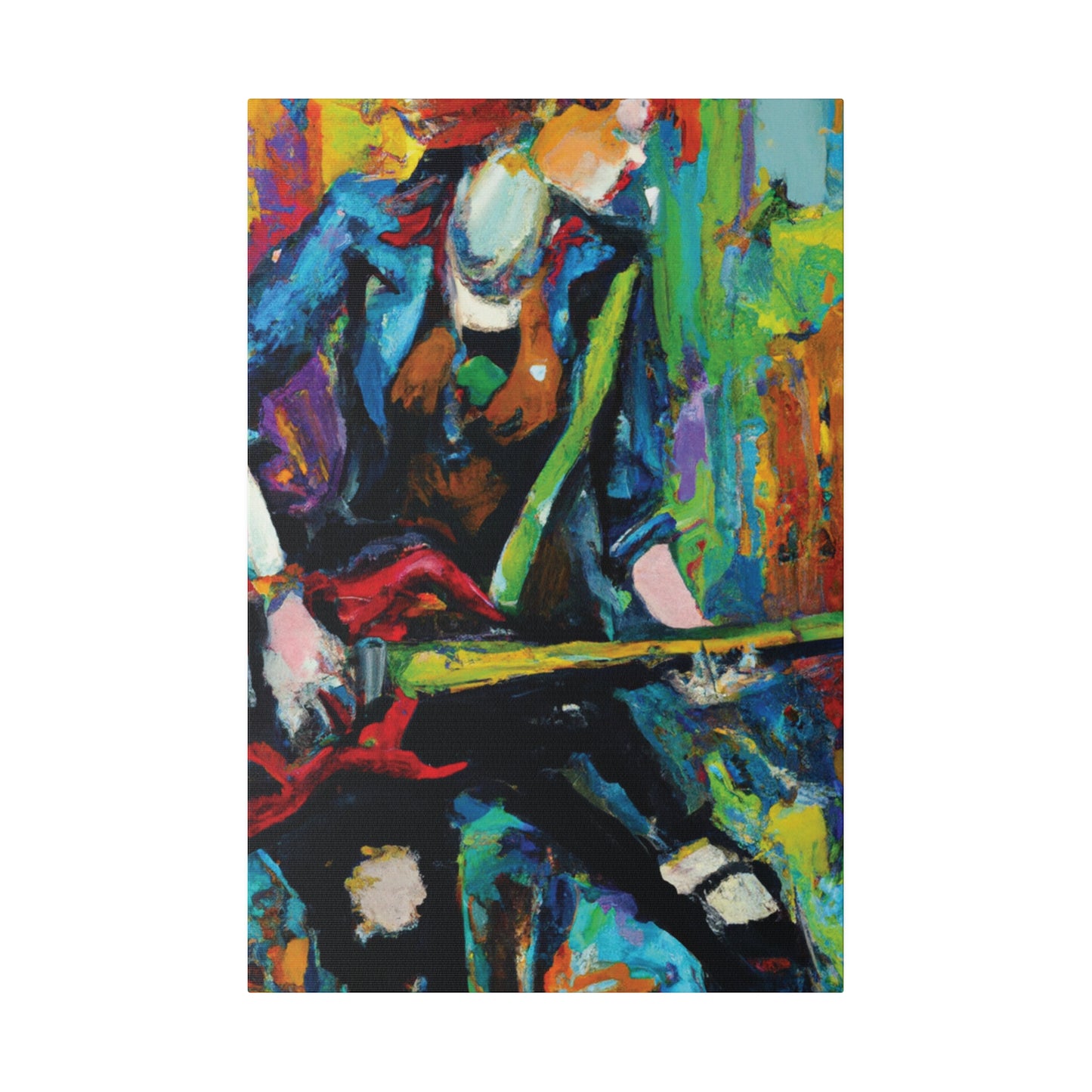 2285H - Rockstar Oil Painting Style Print | Poster | Home Decor | Wall Art | Music Art | Canvas