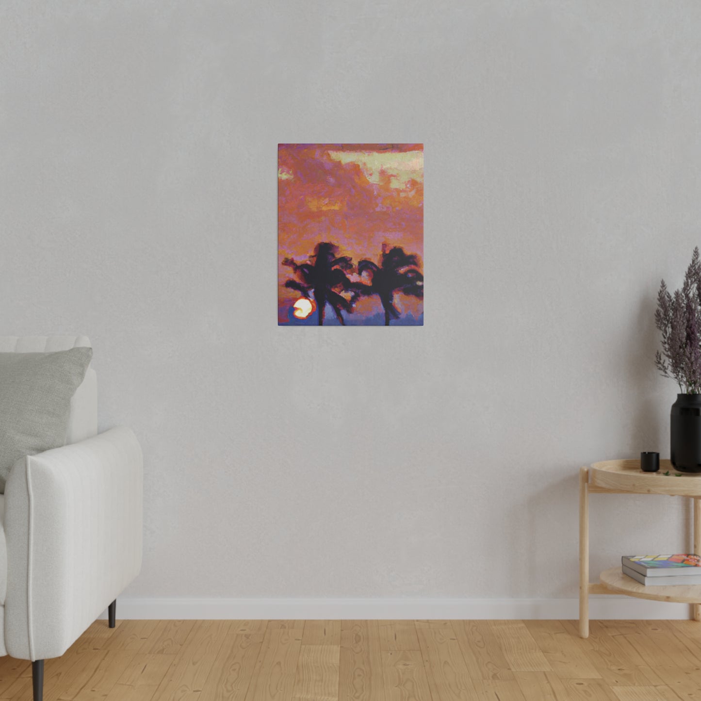 8235O - Miami Beach Sunset Painting Print | Miami | Beach | Sunset | Poster | Home Decor | Wall Art | Canvas