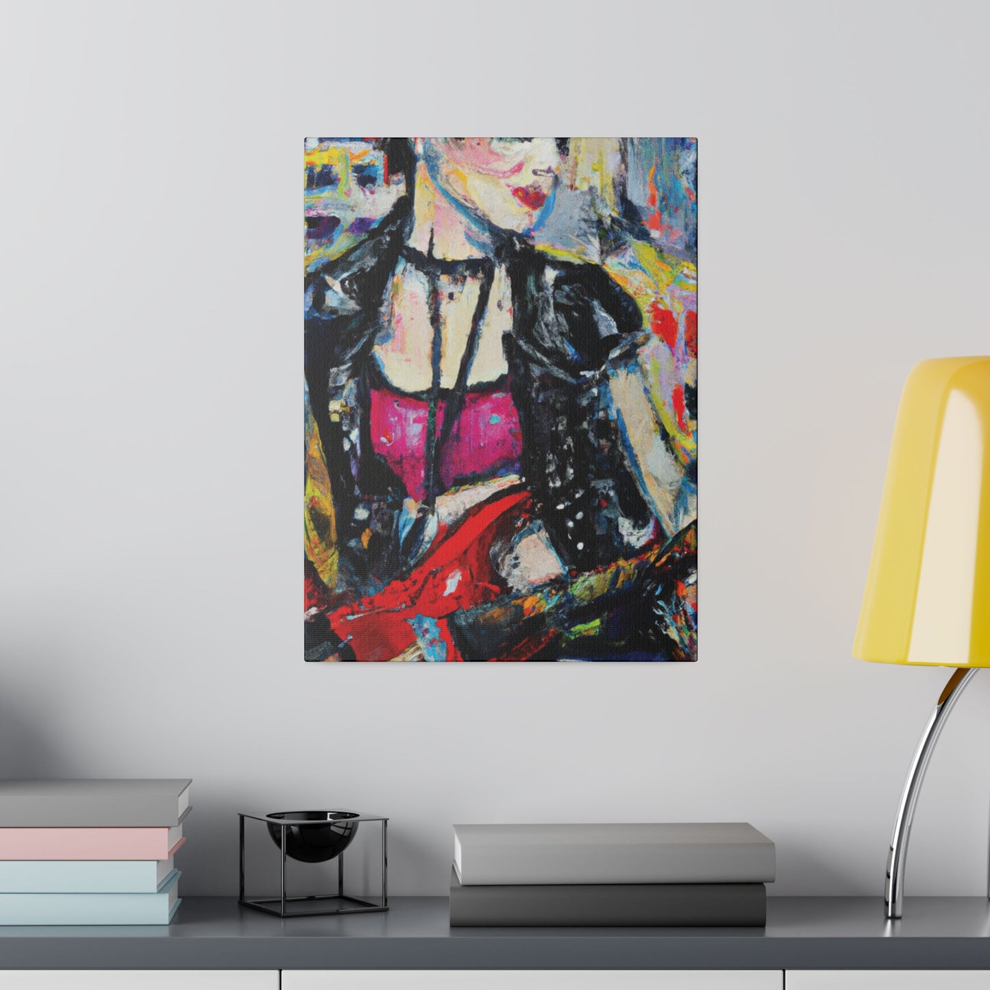 6167B - Rockstar Oil Painting Style Print | Poster | Home Decor | Wall Art | Music Art | Canvas