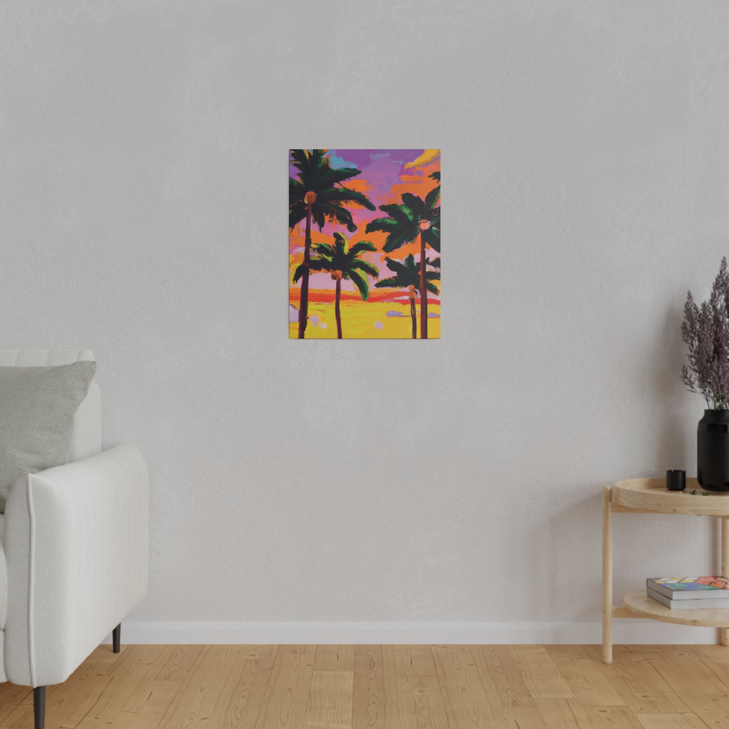 4389A - Miami Beach Sunset Painting Print | Miami | Beach | Sunset | Poster | Home Decor | Wall Art | Canvas