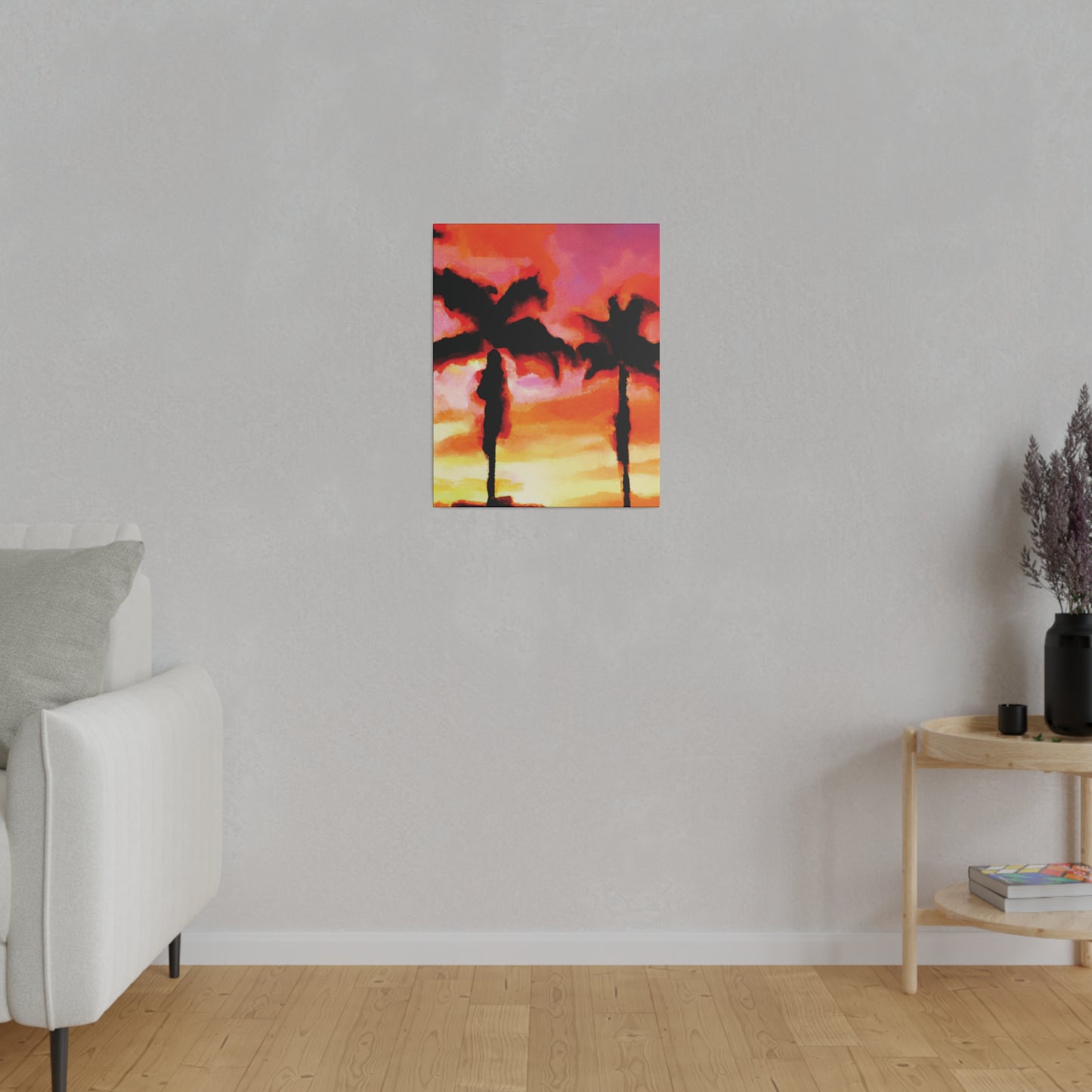 1413Q - Miami Beach Sunset Painting Print | Miami | Beach | Sunset | Poster | Home Decor | Wall Art | Canvas