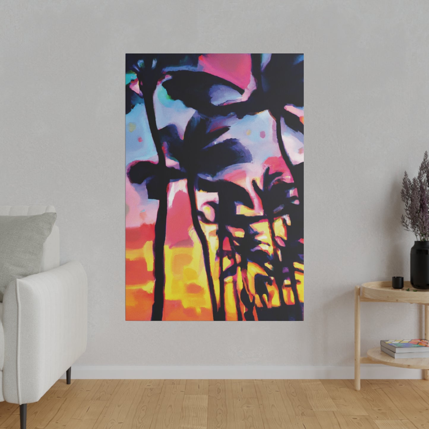 2637V - Miami Beach Sunset Painting Print | Miami | Beach | Sunset | Poster | Home Decor | Wall Art | Canvas