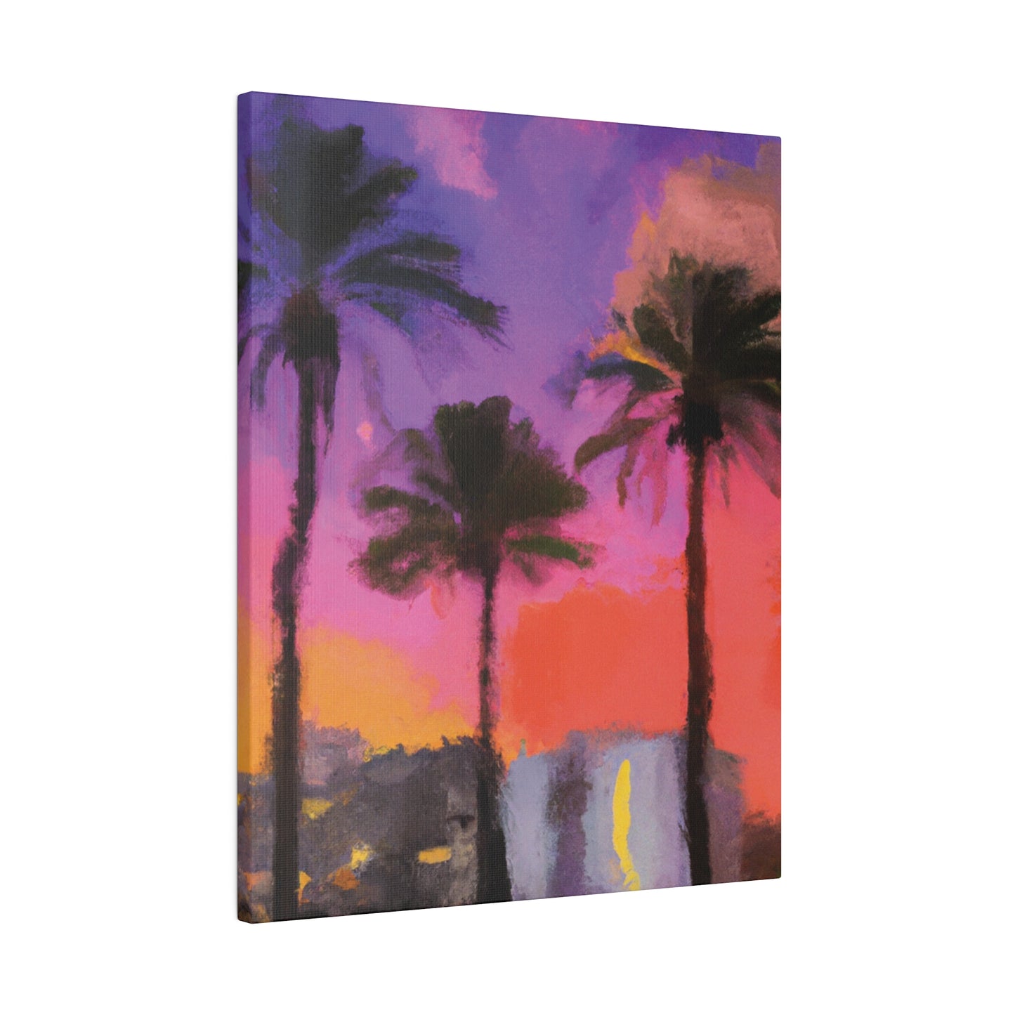 722V - Miami Beach Sunset Painting Print | Miami | Beach | Sunset | Poster | Home Decor | Wall Art | Canvas