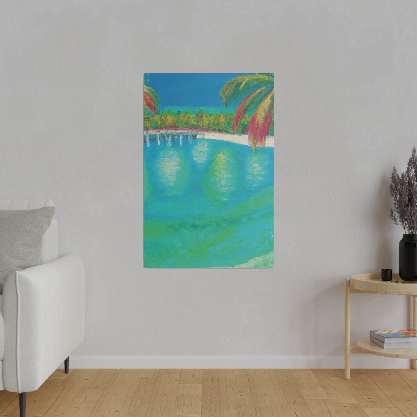 6823M - Bahamas Ocean Painting Print | Bahamas | Ocean | Beach | Poster | Home Decor | Wall Art | Canvas