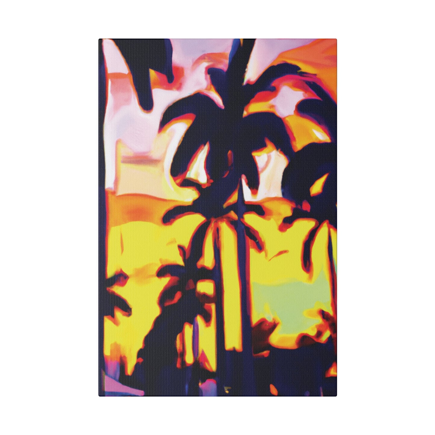 8254X - Miami Beach Sunset Painting Print | Miami | Beach | Sunset | Poster | Home Decor | Wall Art | Canvas