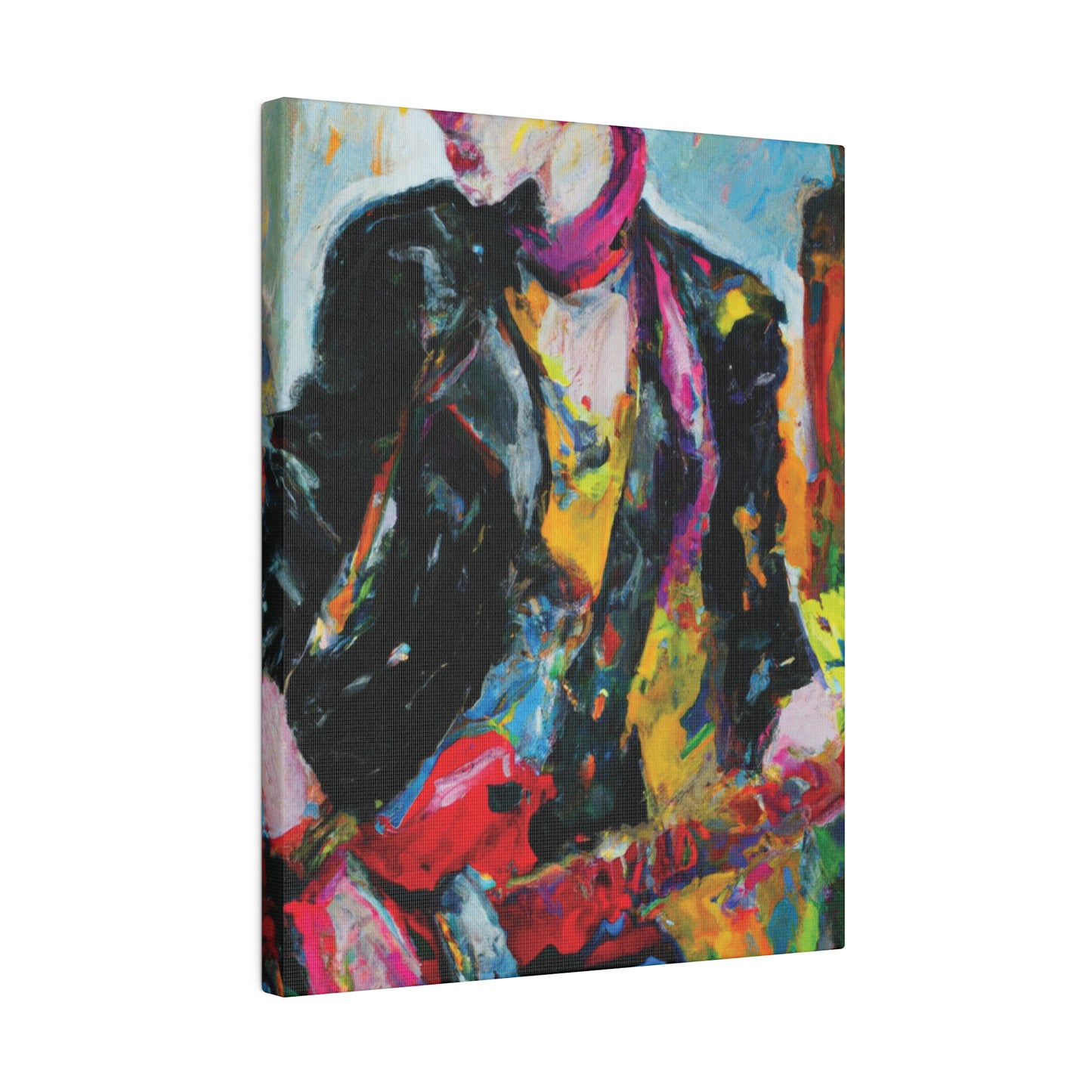 8178F - Rockstar Oil Painting Style Print | Poster | Home Decor | Wall Art | Music Art | Canvas