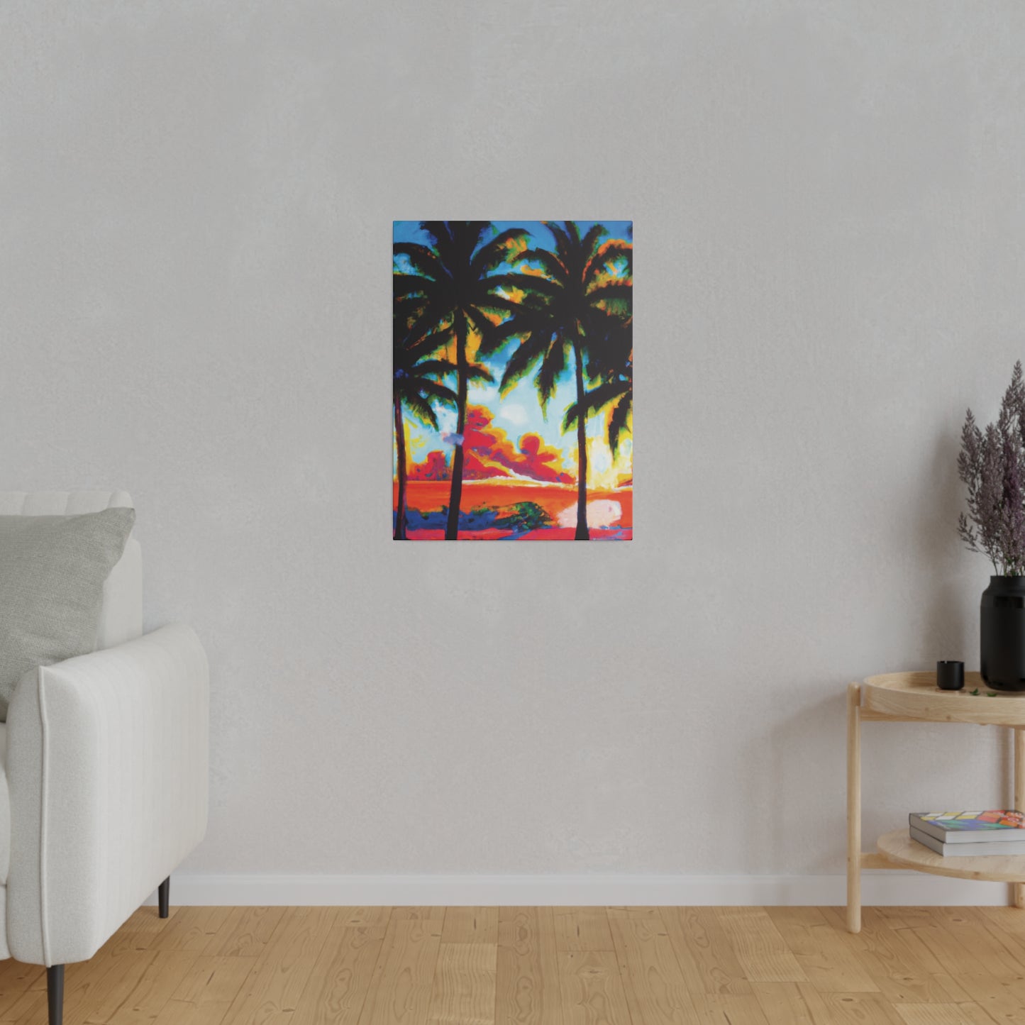 941Q - Miami Beach Sunset Painting Print | Miami | Beach | Sunset | Poster | Home Decor | Wall Art | Canvas
