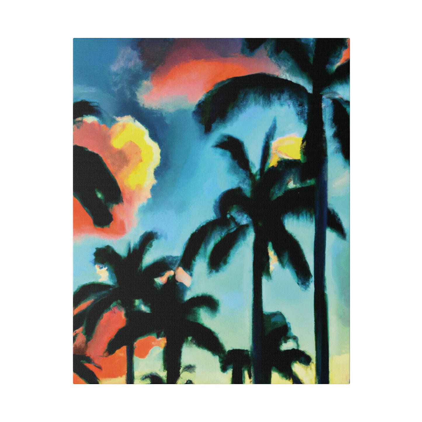 8724W - Miami Beach Sunset Painting Print | Miami | Beach | Sunset | Poster | Home Decor | Wall Art | Canvas