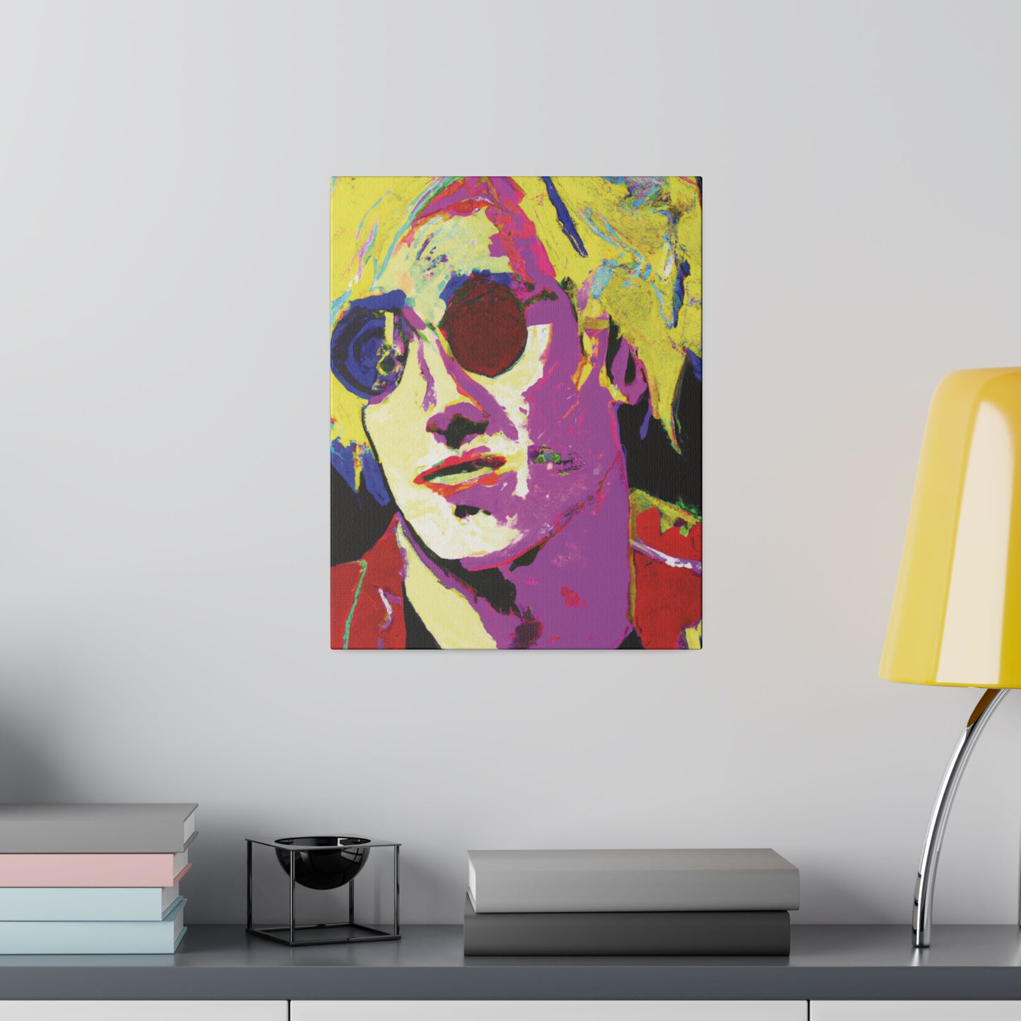 9642H - Rockstar Painting Print | Face | Abstract | Poster | Home Decor | Wall Art | Music Art | Canvas