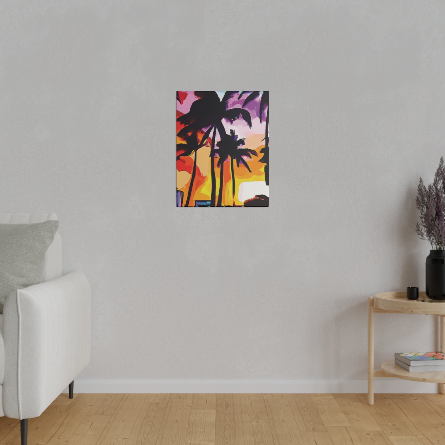 3987G - Miami Beach Sunset Painting Print | Miami | Beach | Sunset | Poster | Home Decor | Wall Art | Canvas