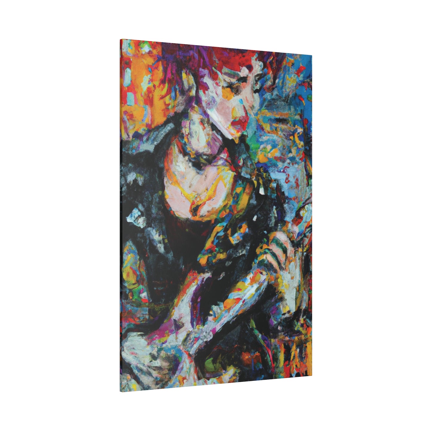 2106T - Rockstar Oil Painting Style Print | Poster | Home Decor | Wall Art | Music Art | Canvas