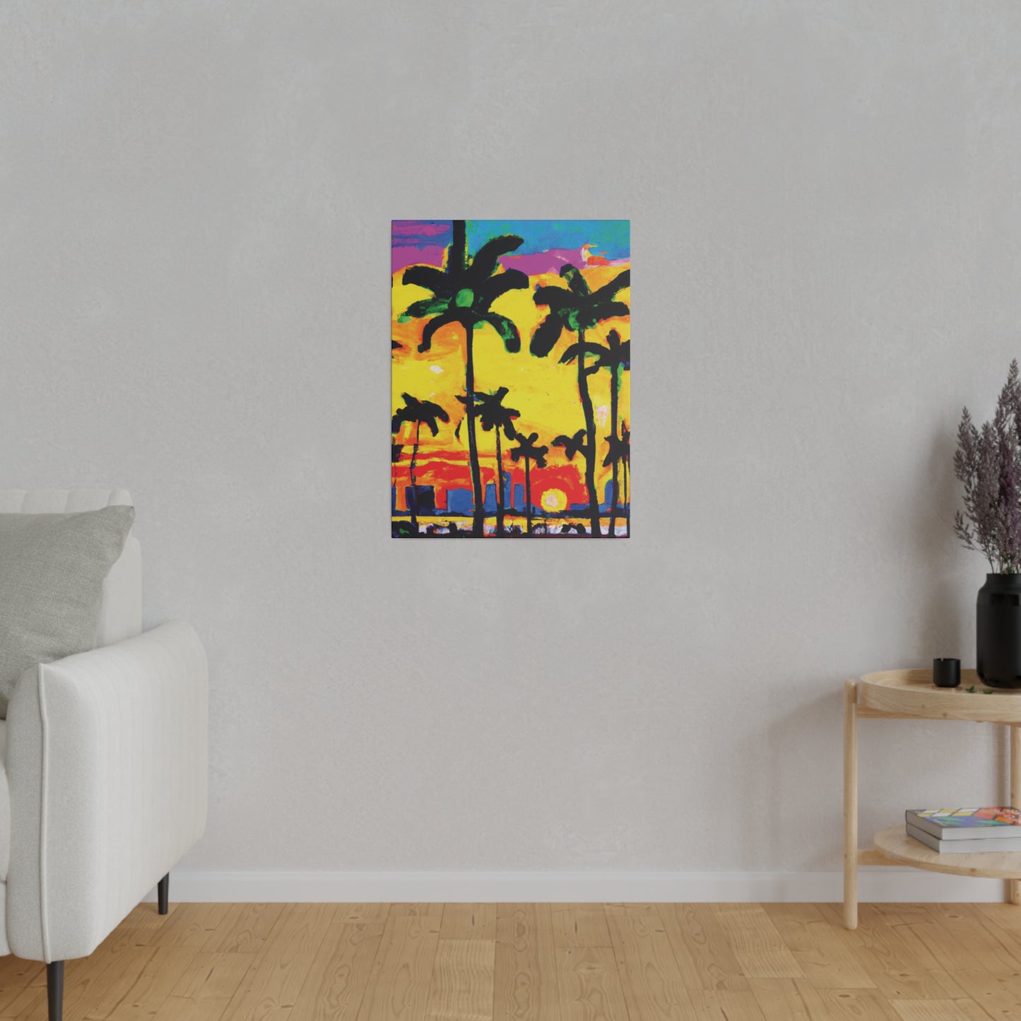 9497Z - Miami Beach Sunset Painting Print | Miami | Beach | Sunset | Poster | Home Decor | Wall Art | Canvas