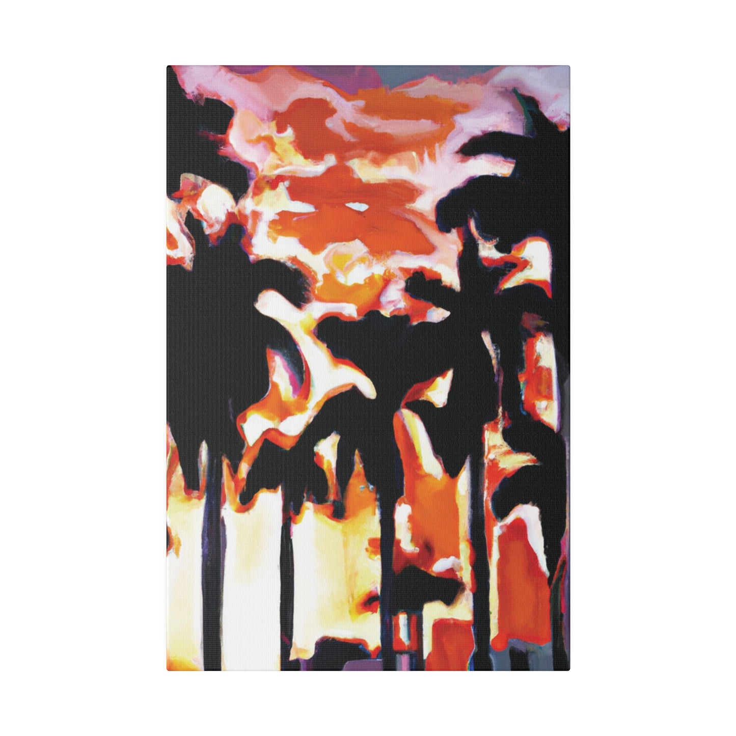 9274N - Miami Beach Sunset Painting Print | Miami | Beach | Sunset | Poster | Home Decor | Wall Art | Canvas