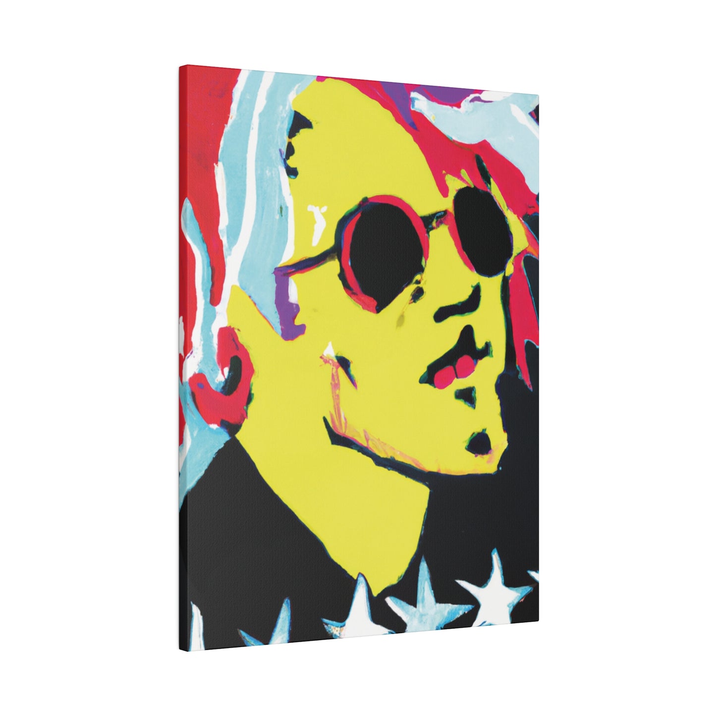 6475K - Rockstar Painting Print | Face | Abstract | Poster | Home Decor | Wall Art | Music Art | Canvas