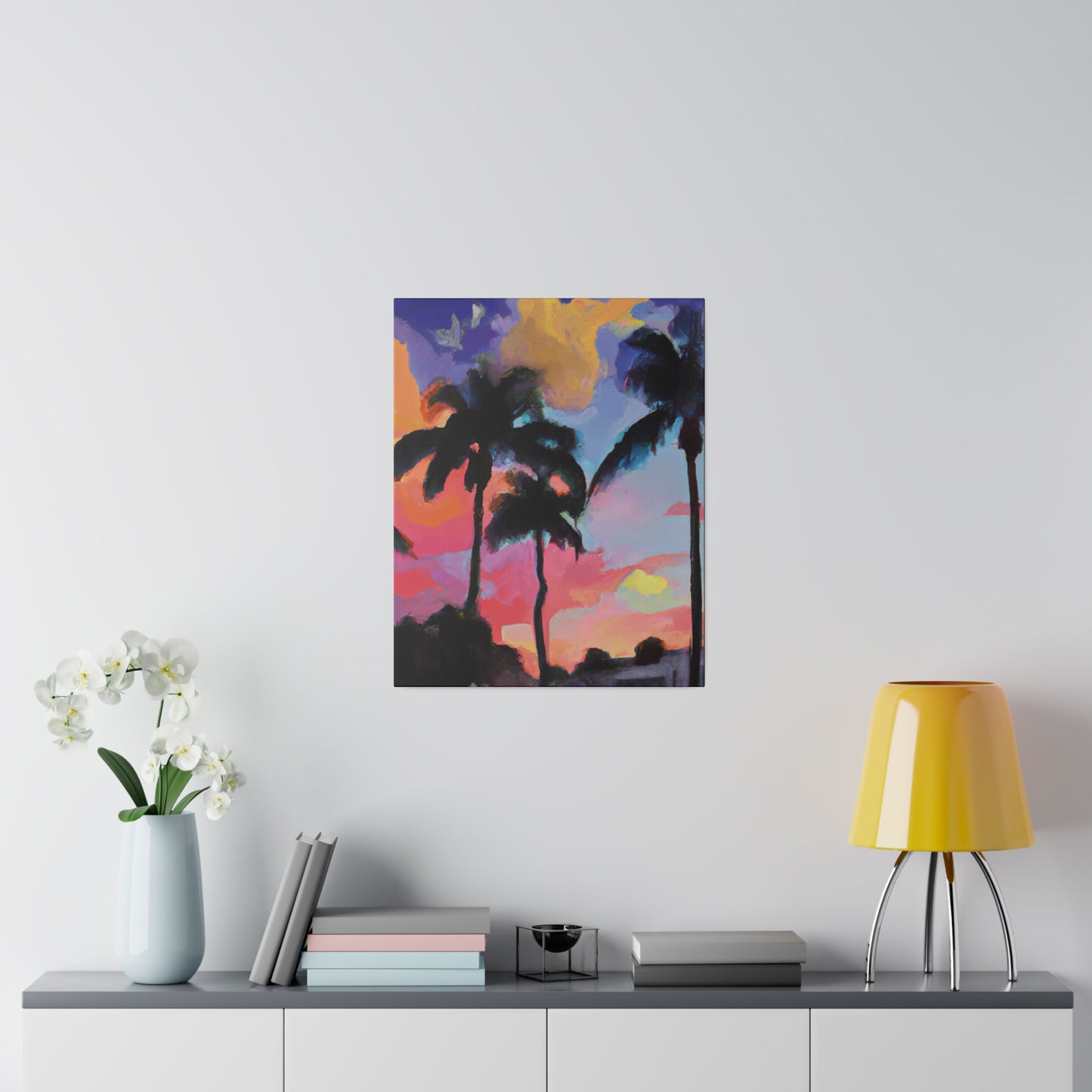 5334Q - Miami Beach Sunset Painting Print | Miami | Beach | Sunset | Poster | Home Decor | Wall Art | Canvas