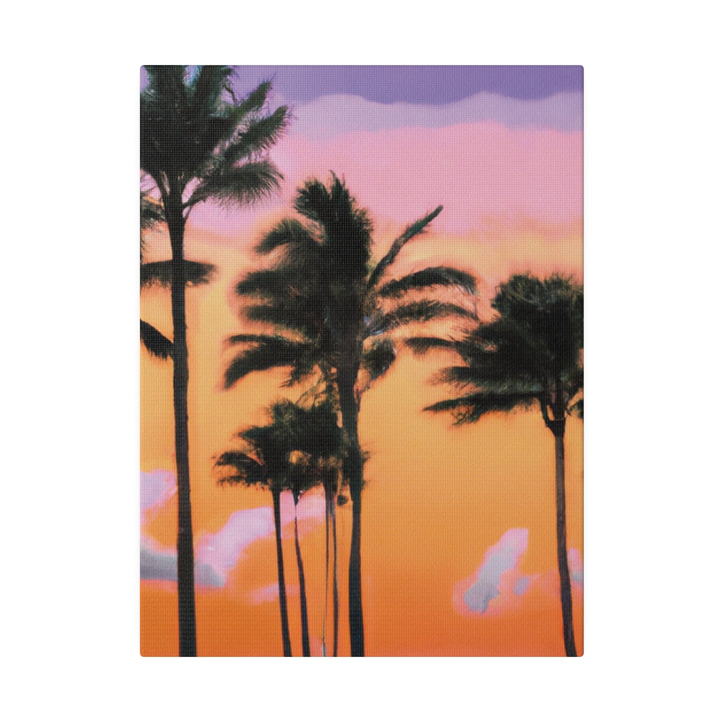 4126T - Miami Beach Sunset Painting Print | Miami | Beach | Sunset | Poster | Home Decor | Wall Art | Canvas