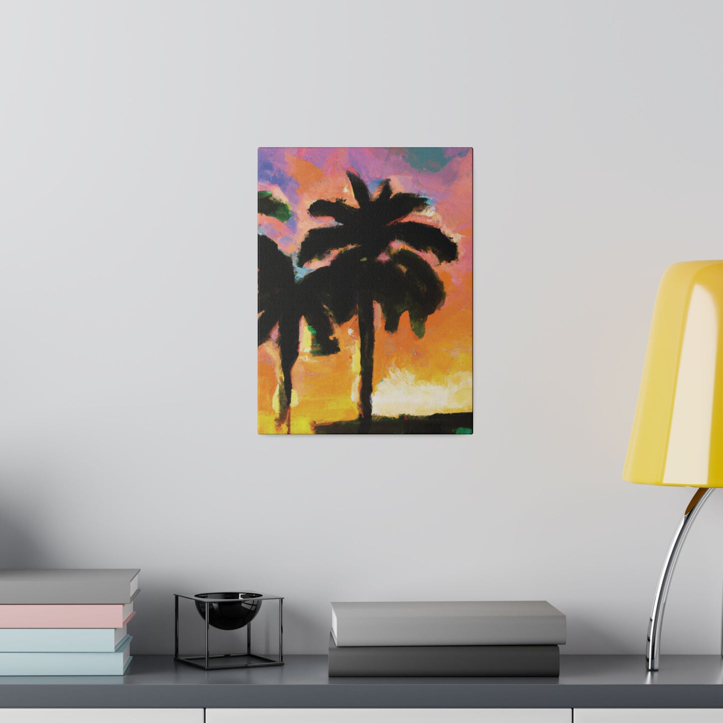 1532W - Miami Beach Sunset Painting Print | Miami | Beach | Sunset | Poster | Home Decor | Wall Art | Canvas