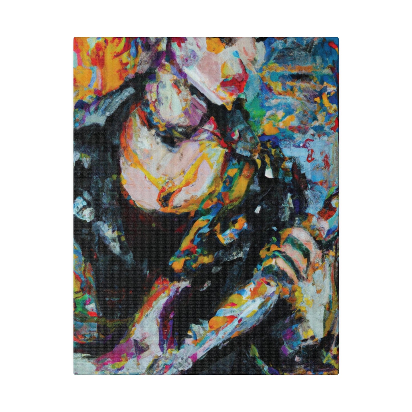 2106T - Rockstar Oil Painting Style Print | Poster | Home Decor | Wall Art | Music Art | Canvas