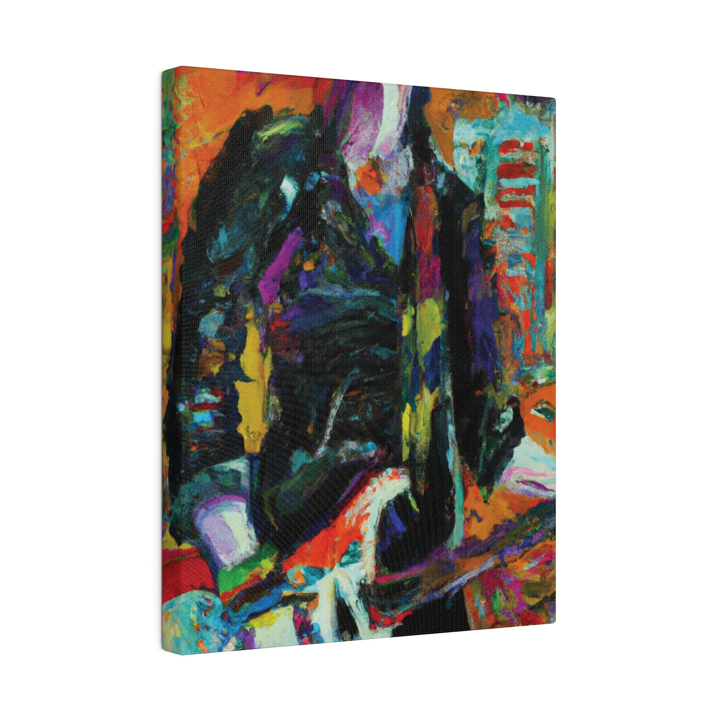 8673Z - Rockstar Oil Painting Style Print | Poster | Home Decor | Wall Art | Music Art | Canvas