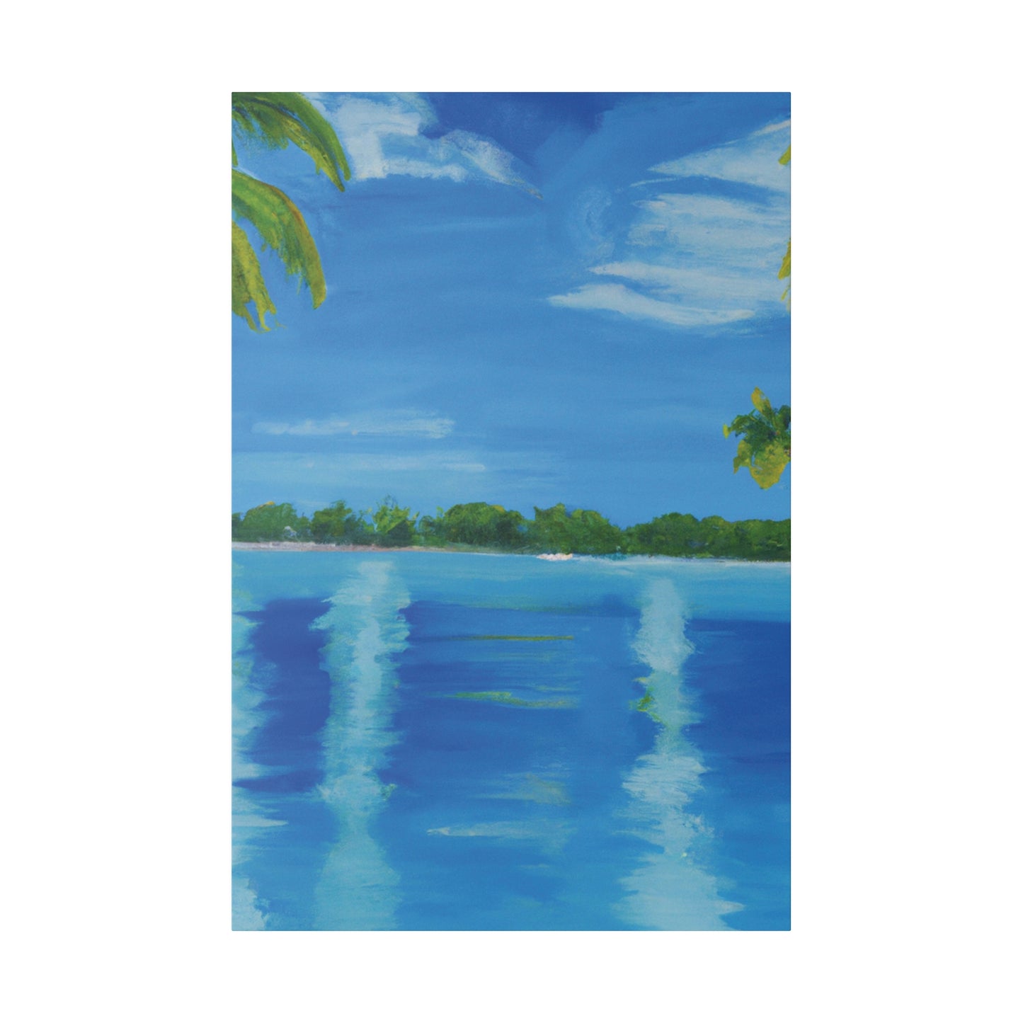 6876O - Bahamas Ocean Painting Print | Bahamas | Ocean | Beach | Poster | Home Decor | Wall Art | Canvas