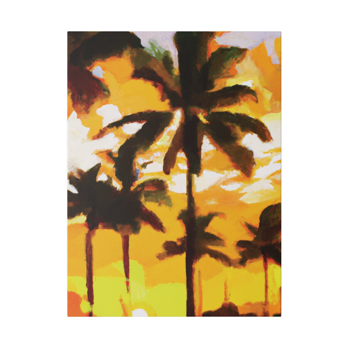 3197H - Miami Beach Sunset Painting Print | Miami | Beach | Sunset | Poster | Home Decor | Wall Art | Canvas