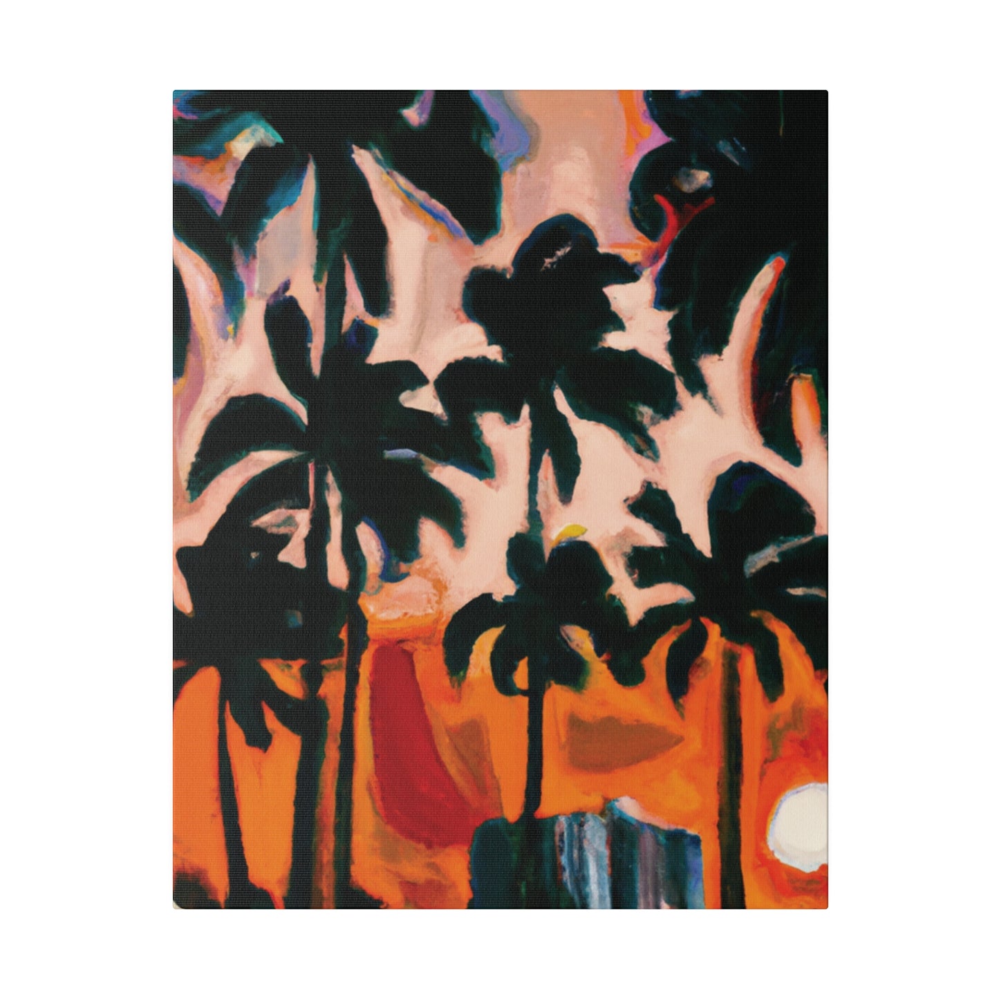 4317T - Miami Beach Sunset Painting Print | Miami | Beach | Sunset | Poster | Home Decor | Wall Art | Canvas