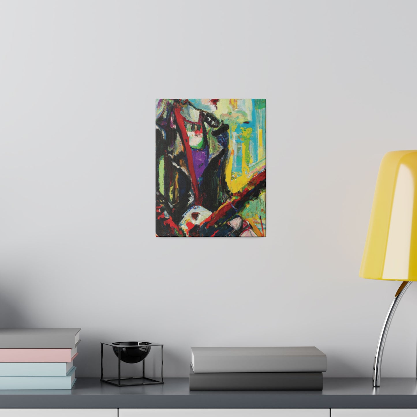 4247P - Rockstar Oil Painting Style Print | Poster | Home Decor | Wall Art | Music Art | Canvas