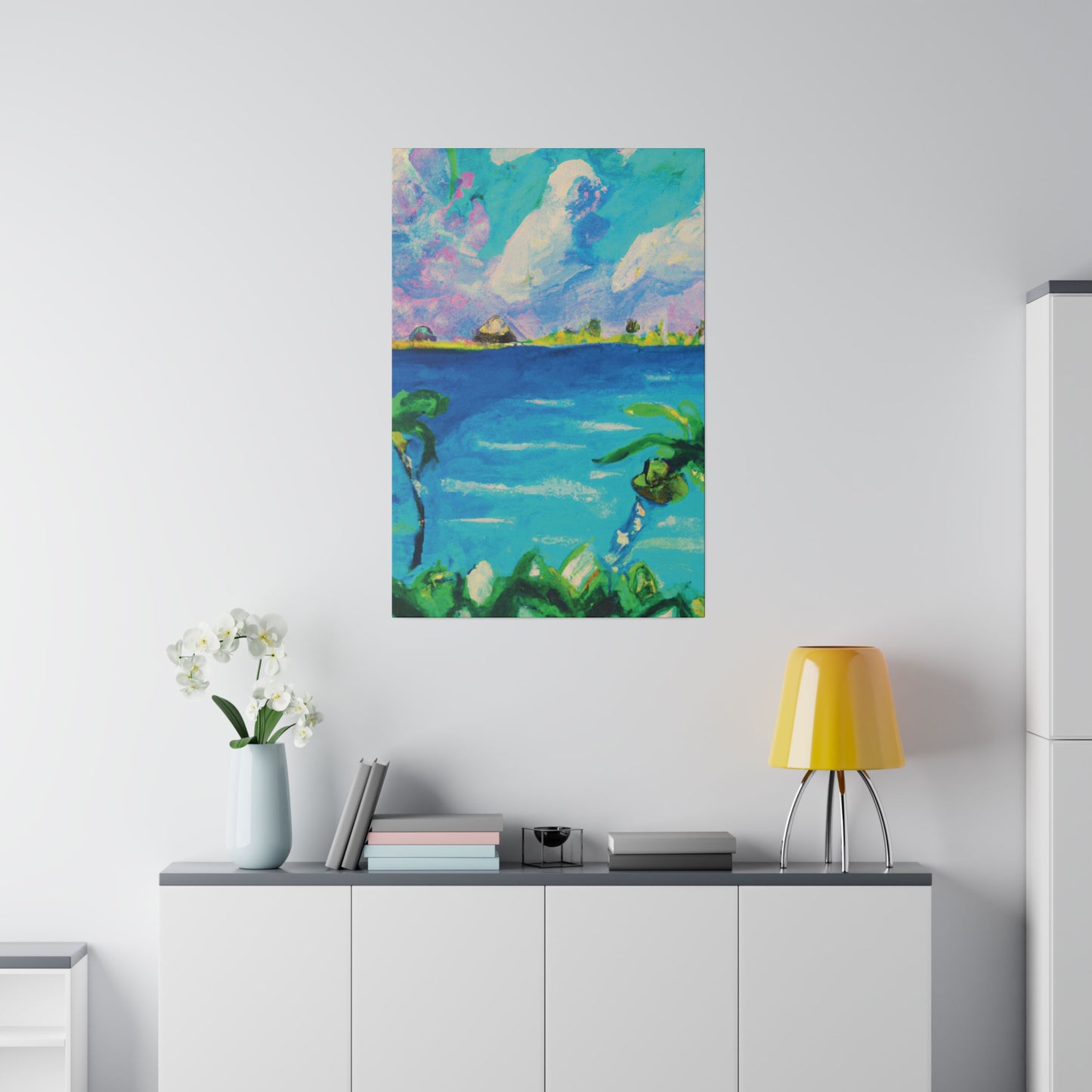 5634K - Bahamas Ocean Painting Print | Bahamas | Ocean | Beach | Poster | Home Decor | Wall Art | Canvas