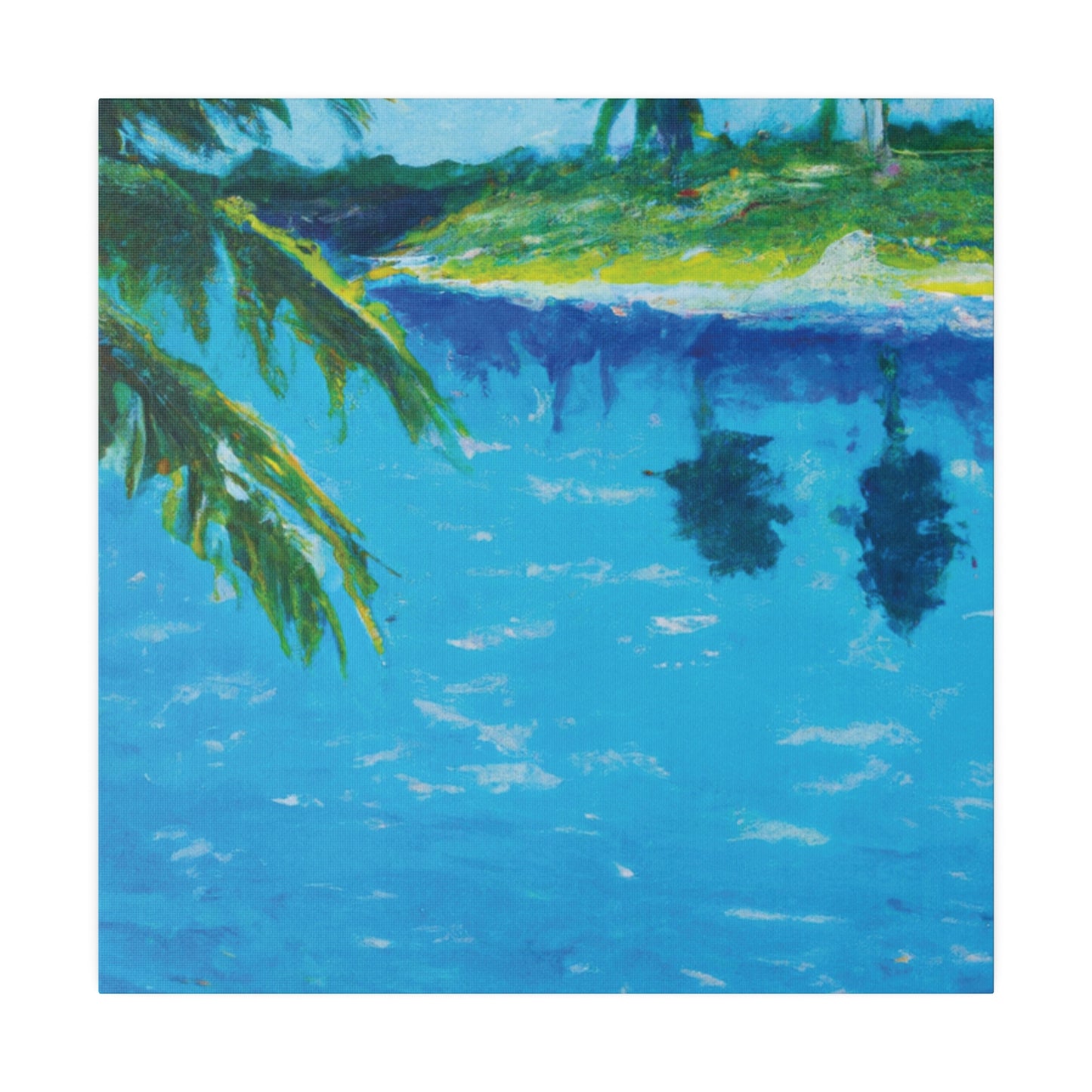 4568T - Bahamas Ocean Painting Print | Bahamas | Ocean | Beach | Poster | Home Decor | Wall Art | Canvas