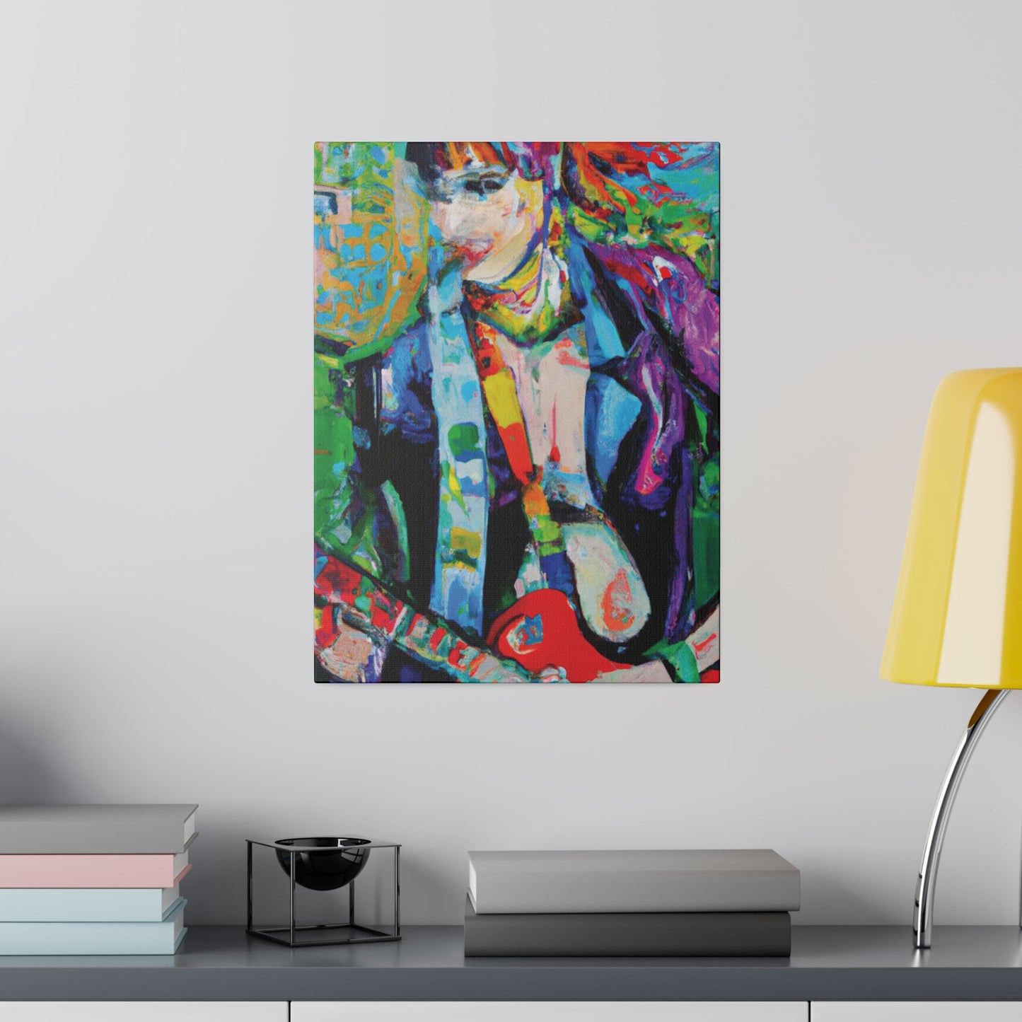 3136H - Rockstar Oil Painting Style Print | Poster | Home Decor | Wall Art | Music Art | Canvas